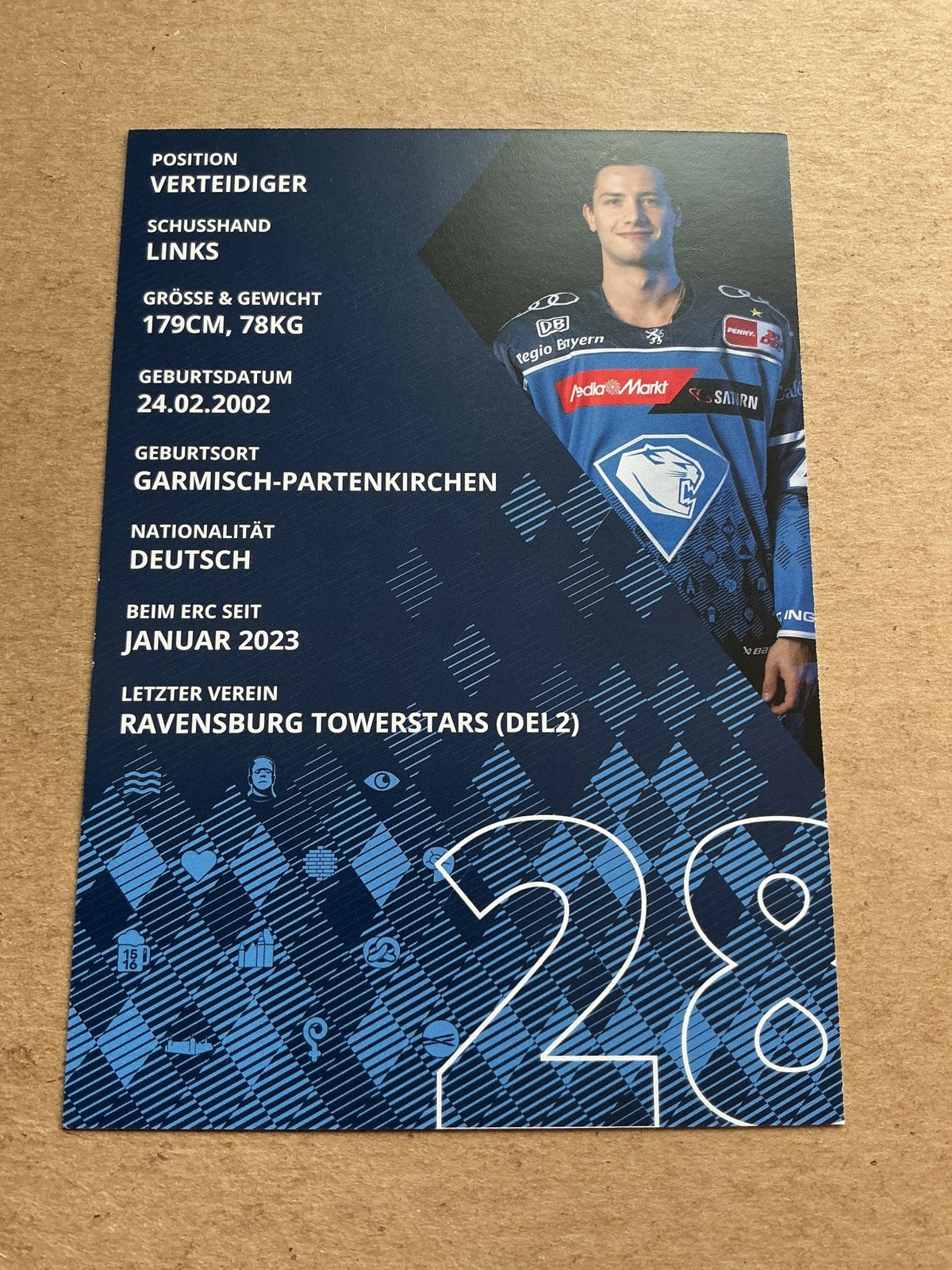 Daniel Schwaiger, Germany 🇩🇪 ERC Ingolstadt 2023/24 hand signed - Autographs-World