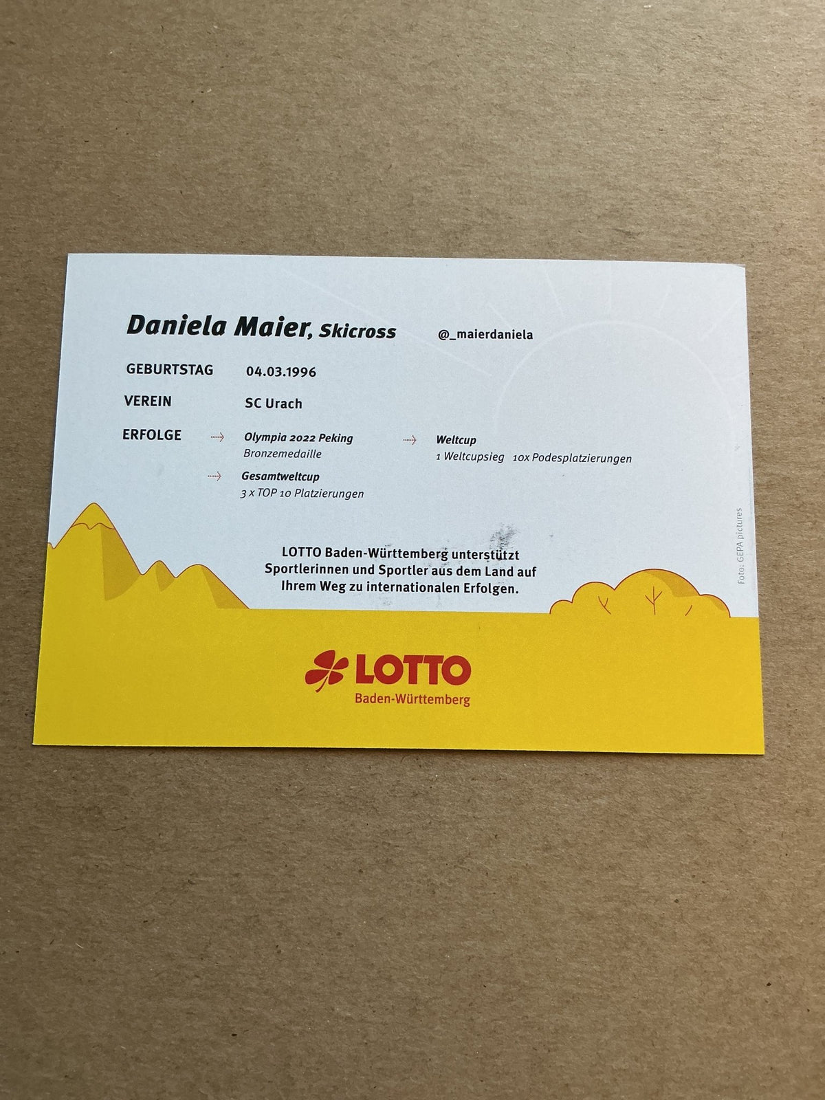 Daniela Maier, Germany 🇩🇪 Skicross Winter Sports 2024/25 hand signed - Autographs-World