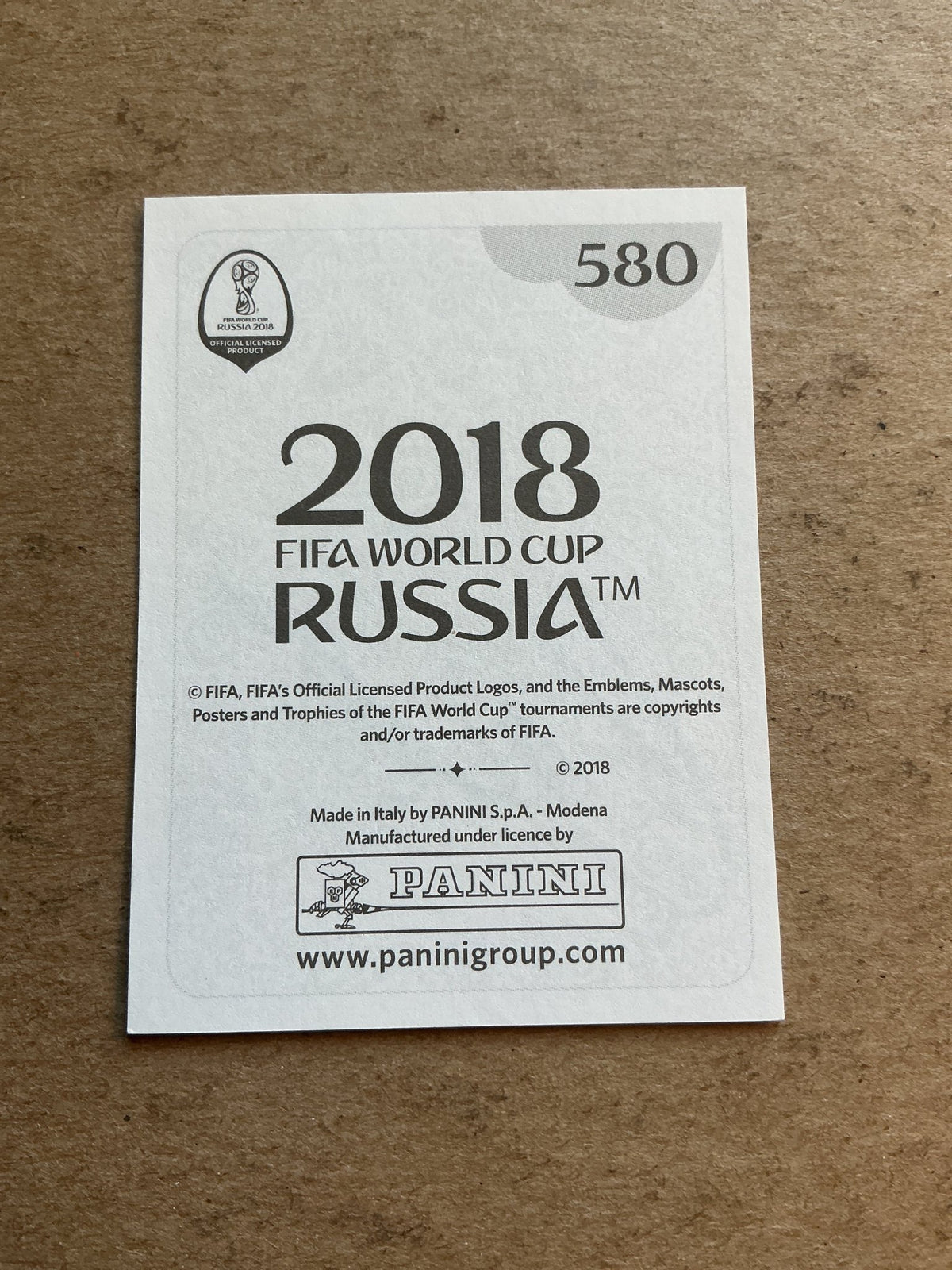 Danny Rose, England 🏴 FIFA World Cup 2018 Panini hand signed - Autographs-World