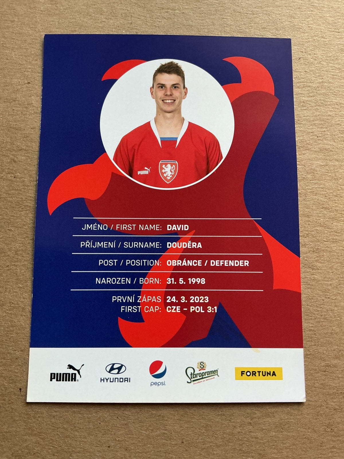 David Douděra, Czech Republic 🇨🇿 2023 Sparta Prague hand signed - Autographs-World