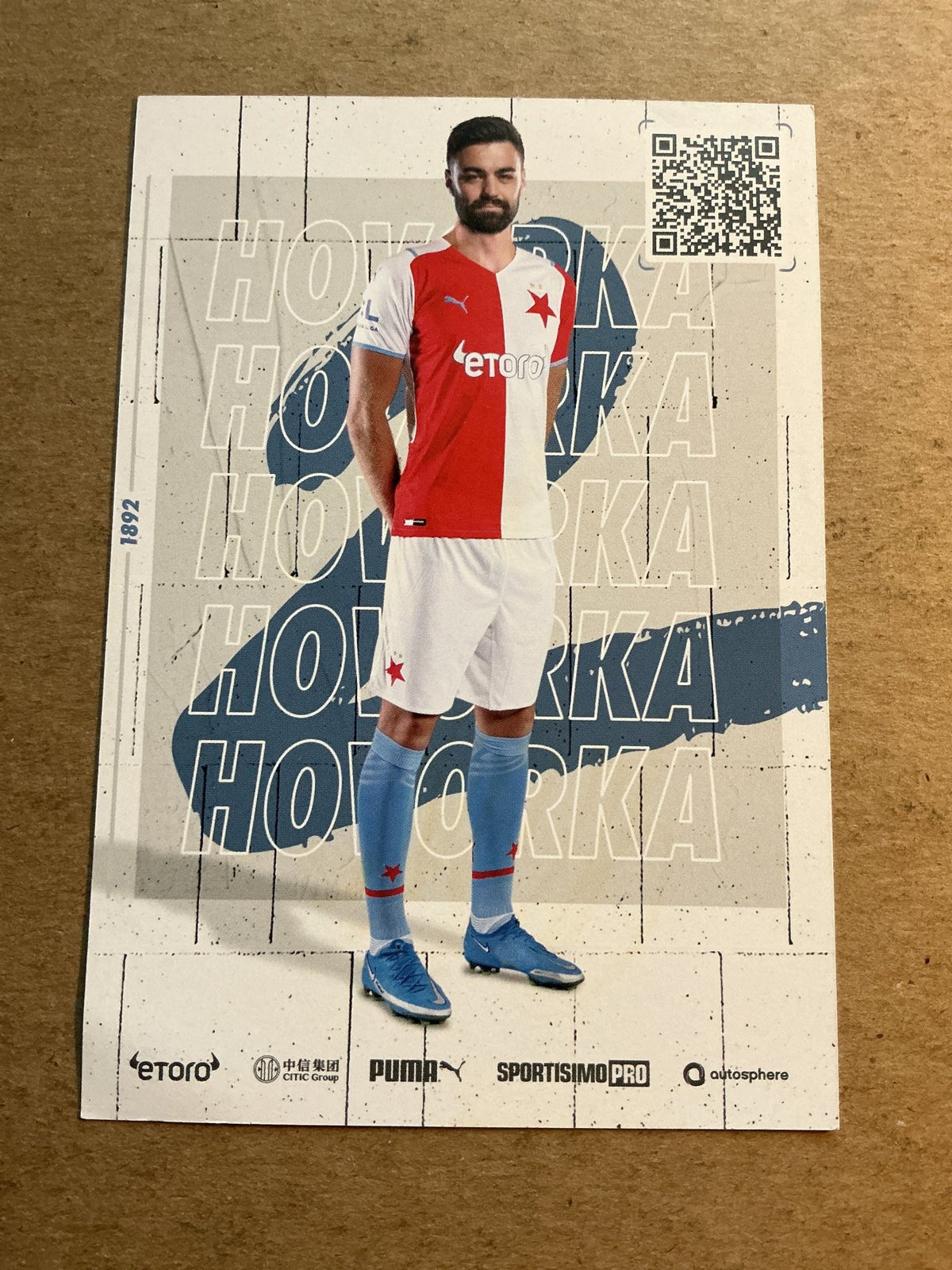 David Hovorka, Czech Republic 🇨🇿 SK Slavia Prague 2021/22 hand signed - Autographs-World