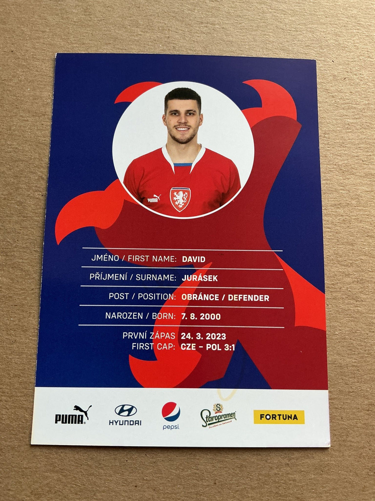 David Jurásek, Czech Republic 🇨🇿 2023 Benfica SL hand signed - Autographs-World
