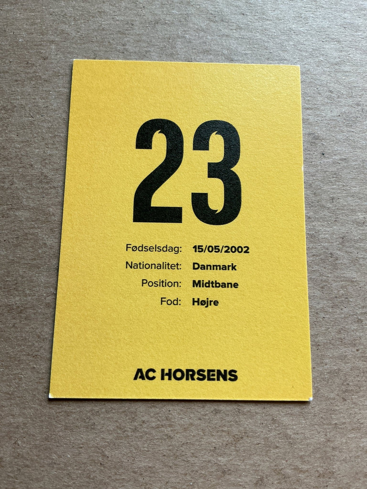 David Kruse, Denmark 🇩🇰 AC Horsens 2022/23 hand signed - Autographs-World
