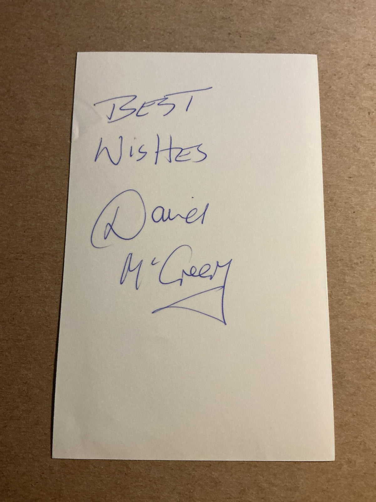 David McCreery, Northern Ireland, Newcastle United 1983/84 hand signed - Autographs-World