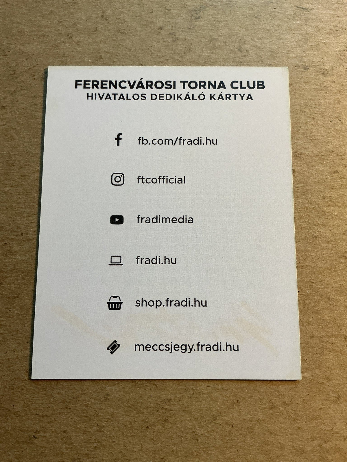 Dávid Sigér, Hungary 🇭🇺 Ferencvaros TC 2021/22 hand signed - Autographs-World
