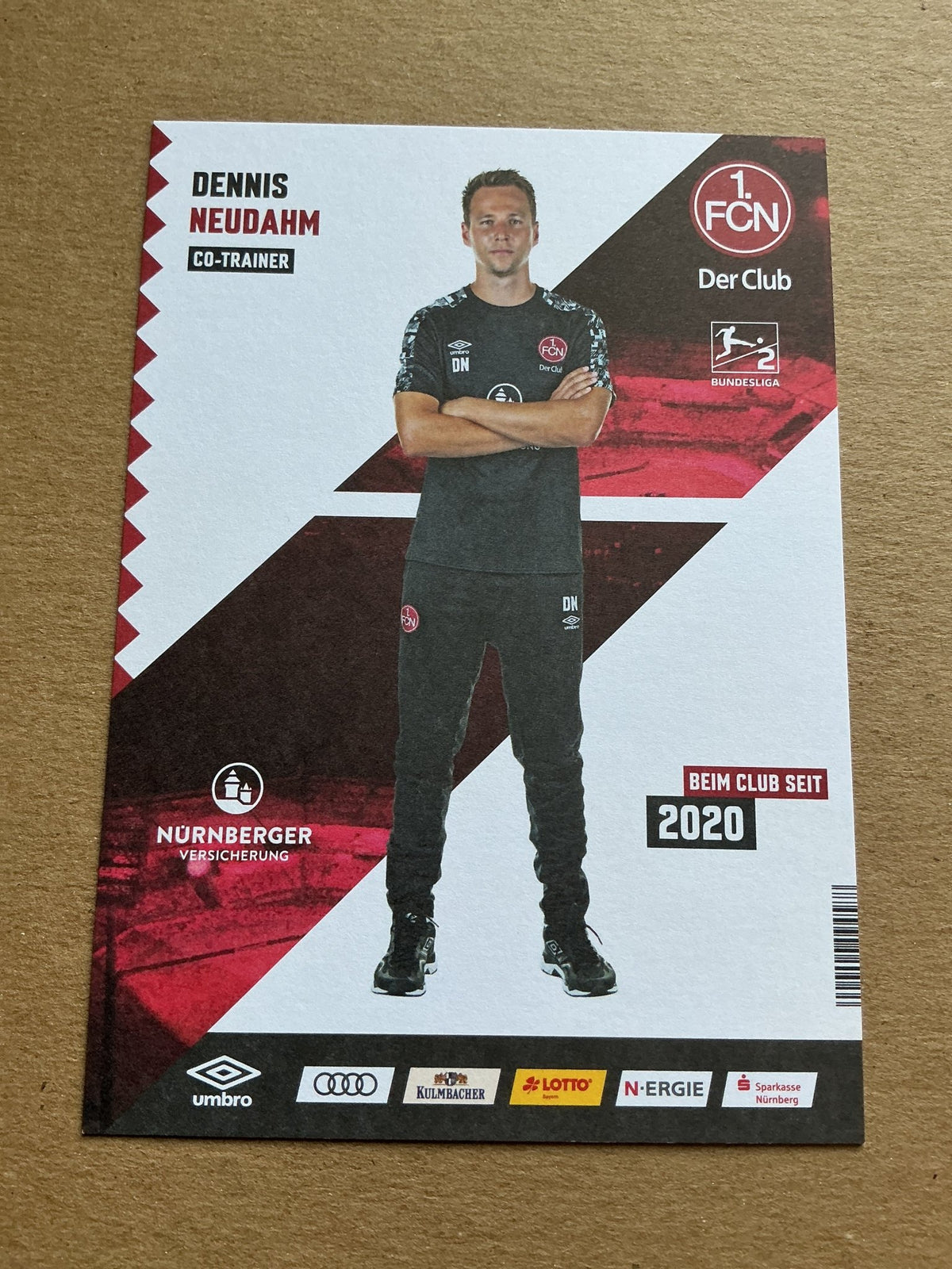 Dennis Neudahm, Germany 🇩🇪 1.FC Nürnberg 2020/21 hand signed - Autographs-World