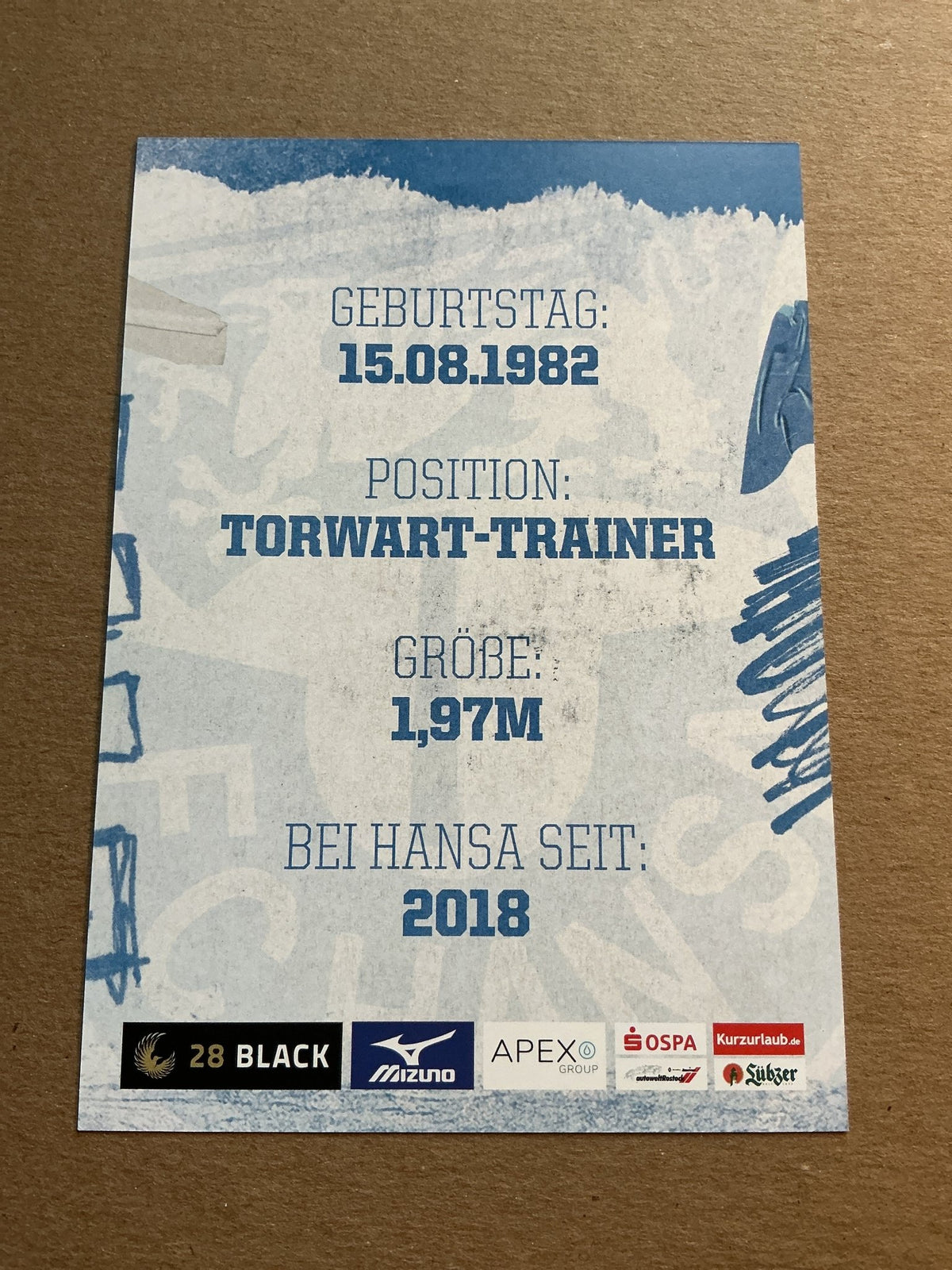 Dirk Orlishausen, Germany 🇩🇪 Hansa Rostock 2023/24 hand signed - Autographs-World