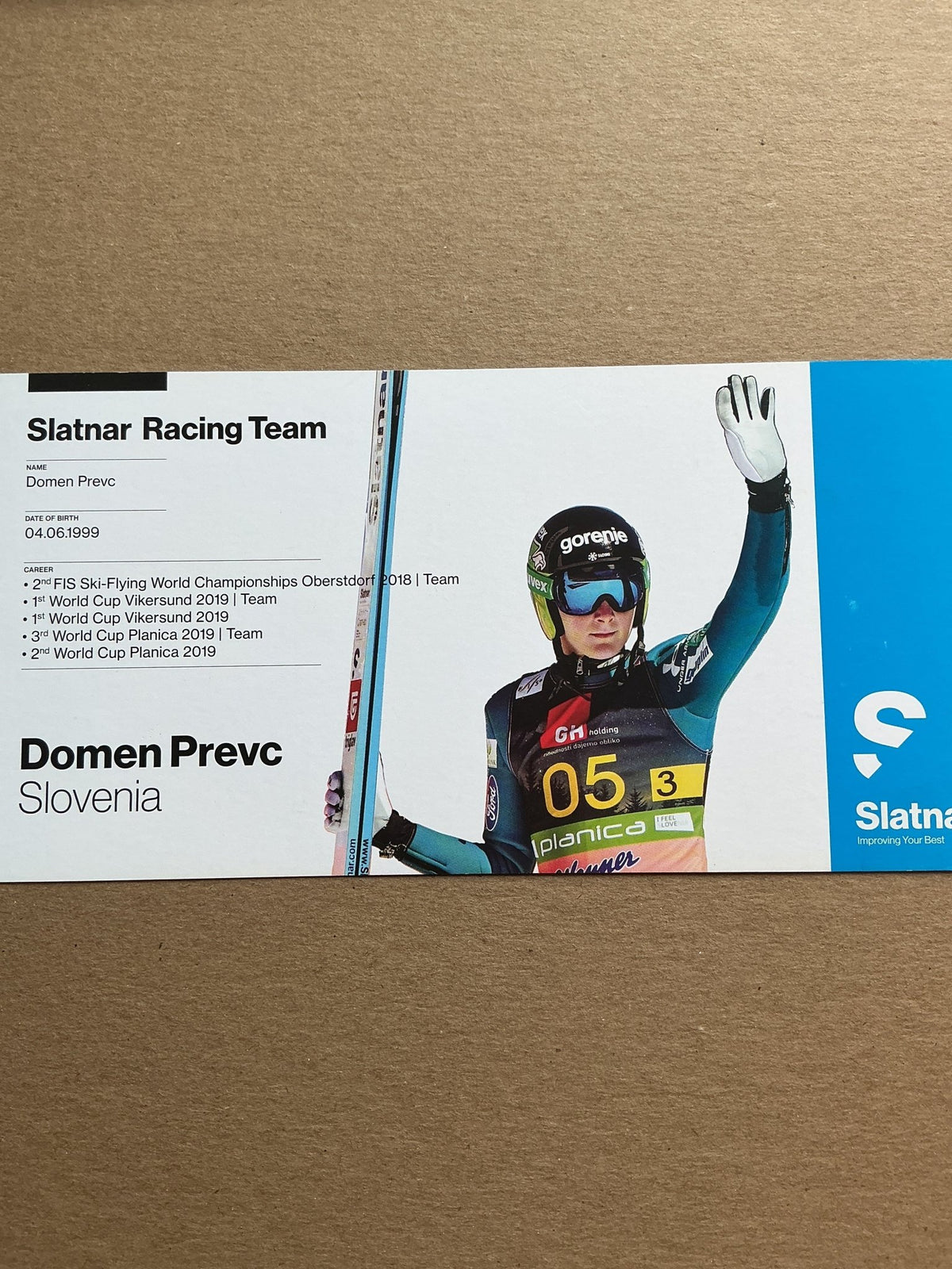 Domen Prevc, Slovenia 🇸🇮 Ski Jumping Winter 2025/26 hand signed - Autographs-World