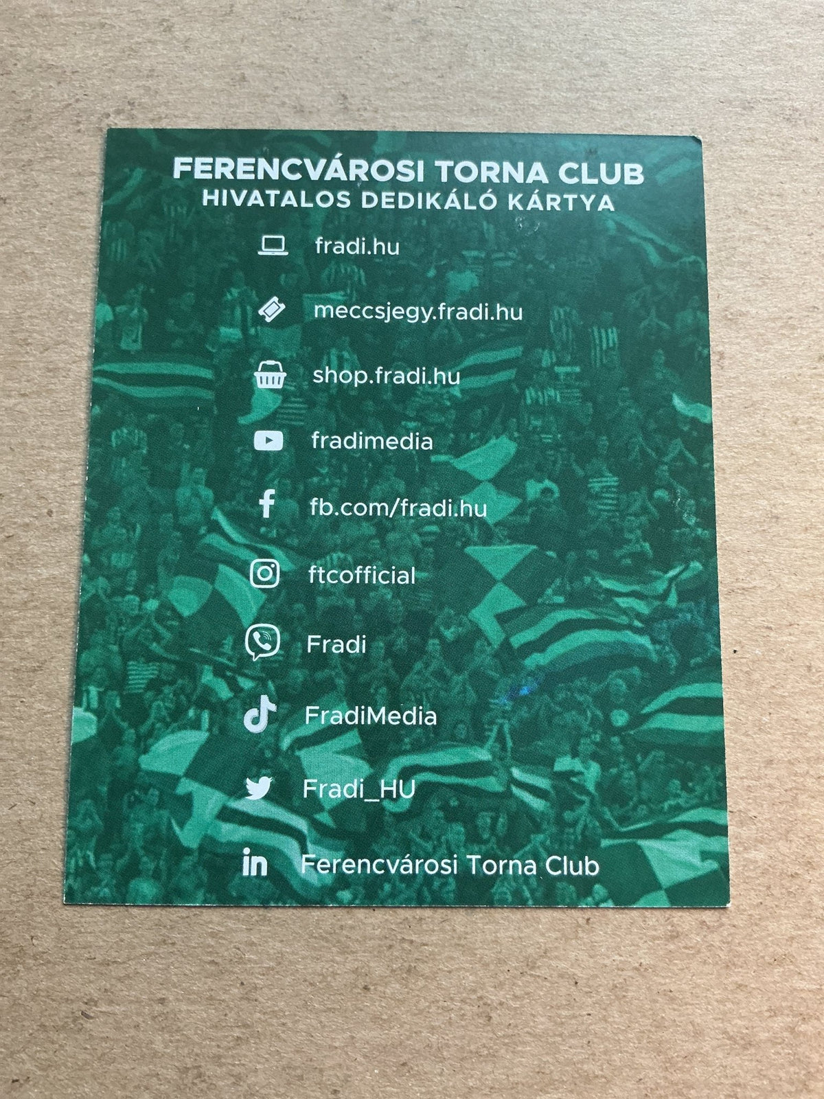 Dominik Csontos, Hungary ๐ญ๐บ Ferencvaros TC 2021/22 hand signed - Autographs-World