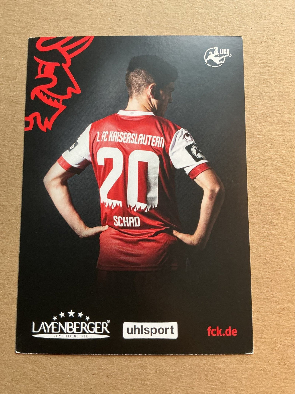 Dominik Schad, Germany 🇩🇪 1.FC Kaiserslautern 2018/19 hand signed - Autographs-World