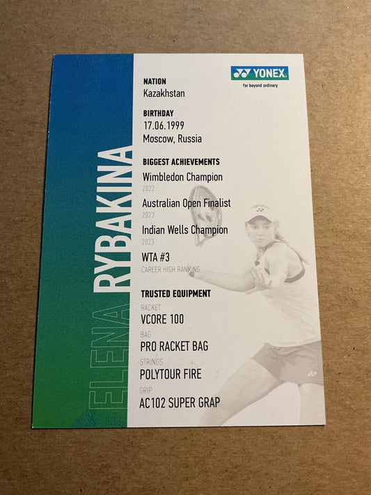 Elena Rybakina, Kazakhstan 🇰🇿 Tennis Sports 2025 hand signed - Autographs-World