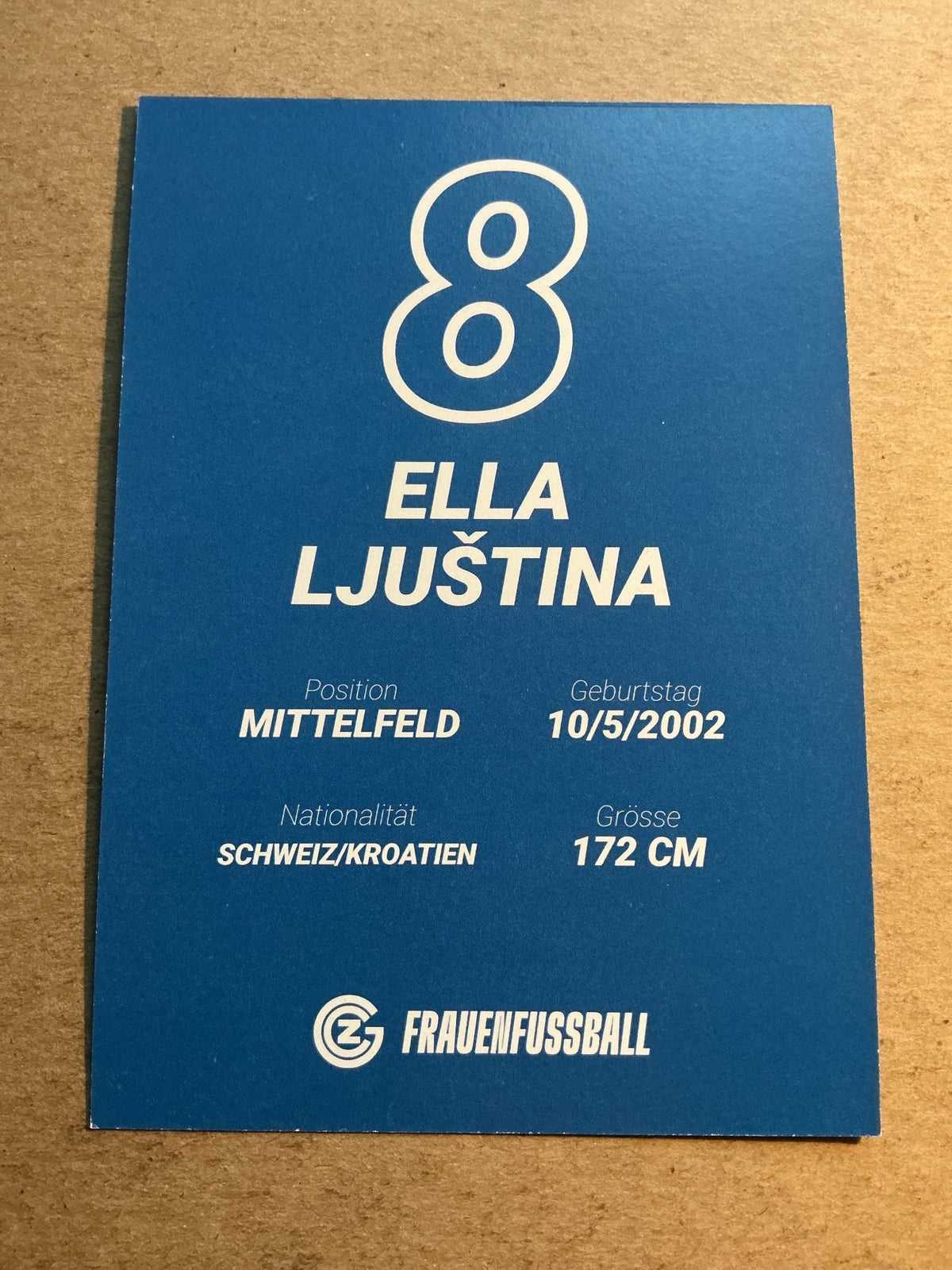 Ella Ljuština, Croatia 🇭🇷 Grasshopper Club Zürich 2025/26 hand signed - Autographs-World
