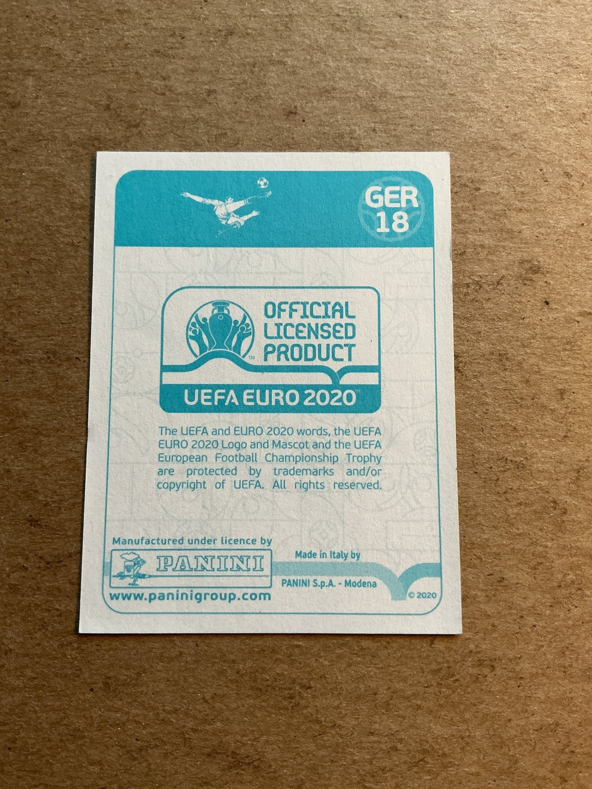 Emre Can, Germany 🇩🇪 UEFA Euro 2020 Panini hand signed - Autographs-World