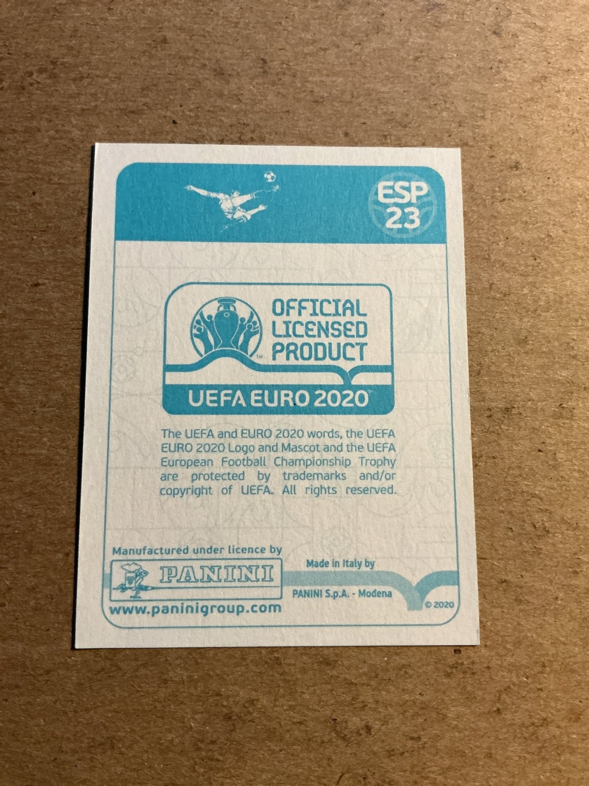 Fabian Ruiz, Spain 🇪🇸 UEFA Euro 2020 Panini hand signed - Autographs-World