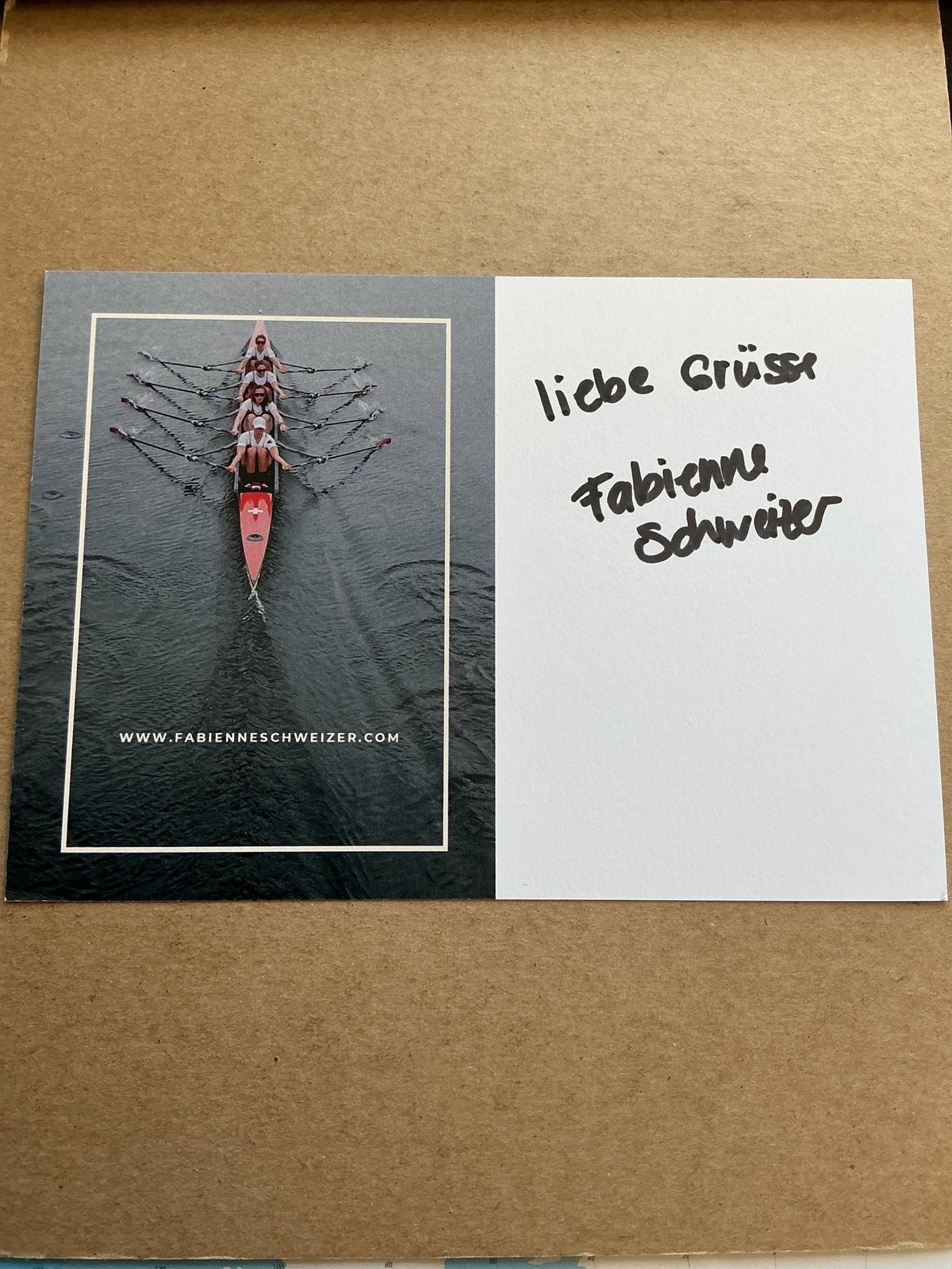Fabienne Schweizer, Switzerland 🇨🇠Rowing Summer Olympics 2024 hand signed - Autographs-World