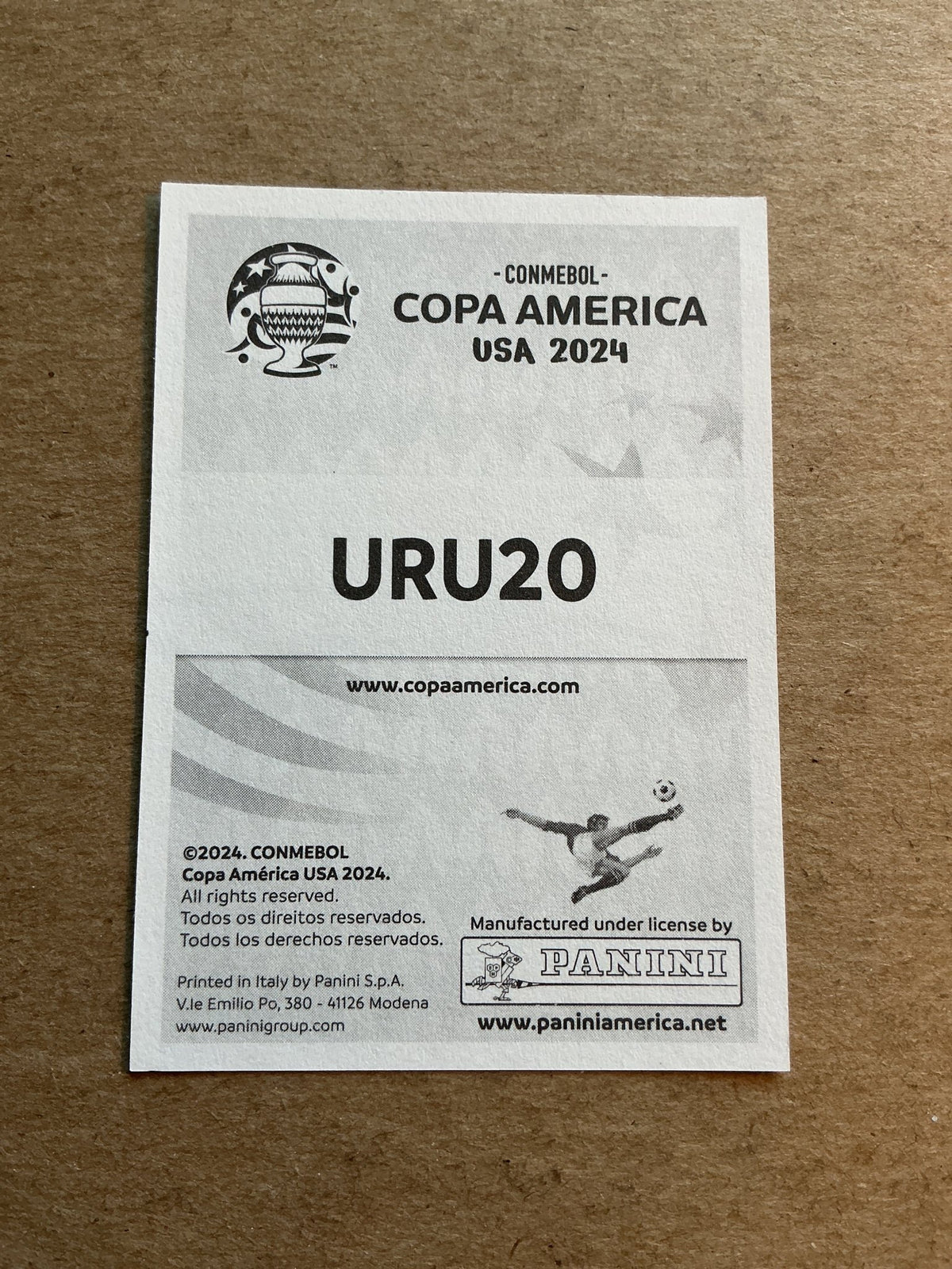 Facundo Pellistri, Uruguay 🇺🇾 Copa America 2024 Panini hand signed - Autographs-World
