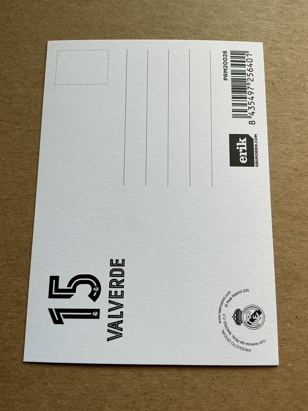 Federico Valverde, Uruguay πΊπΎ Real Madrid 2020/21 hand signed - Autographs-World