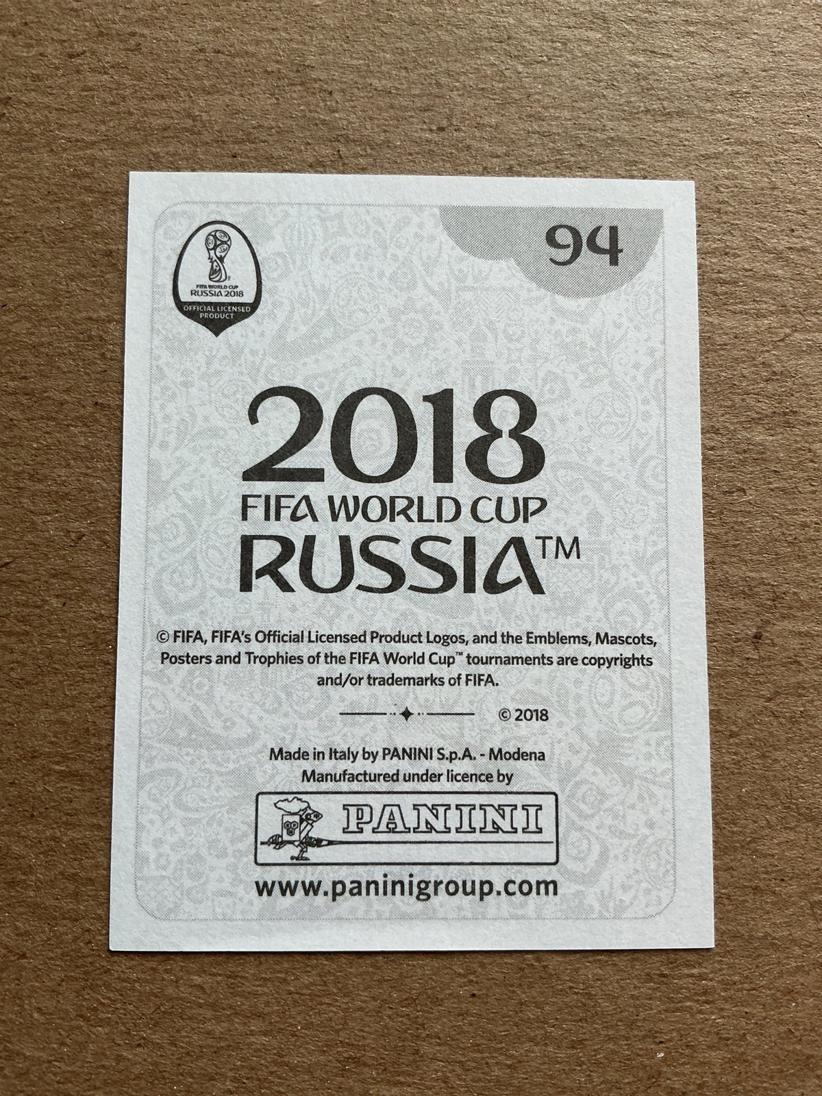 Fernando Muslera, Uruguay 🇺🇾 FIFA World Cup 2018 Panini hand signed - Autographs-World