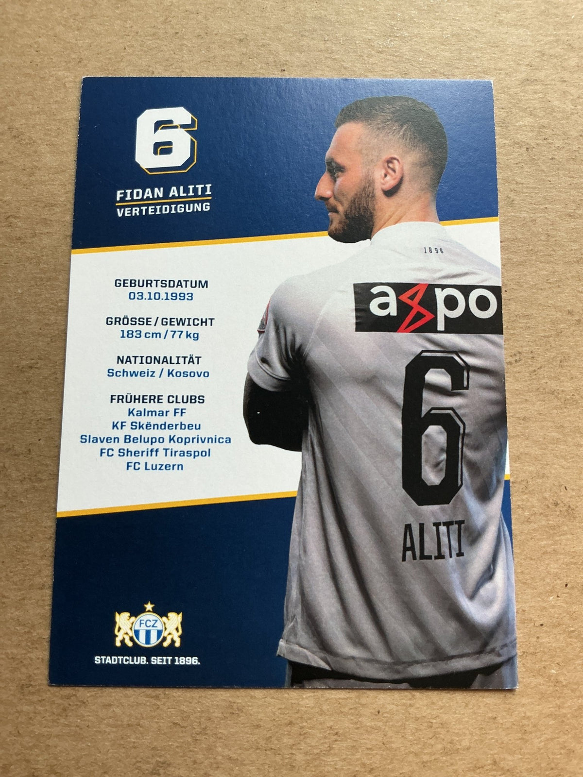 Fidan Aliti, Switzerland 🇨🇭 FC Zürich 2020/21 hand signed - Autographs-World
