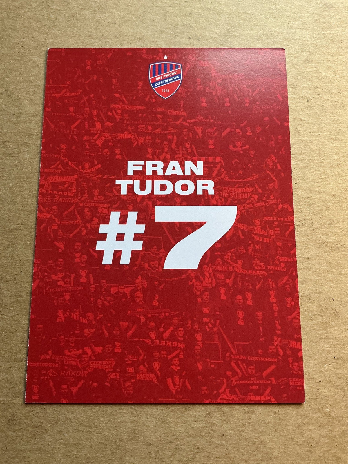 Fran Tudor, Croatia 🇭🇷 Raków Częstochowa 2023/24 hand signed - Autographs-World