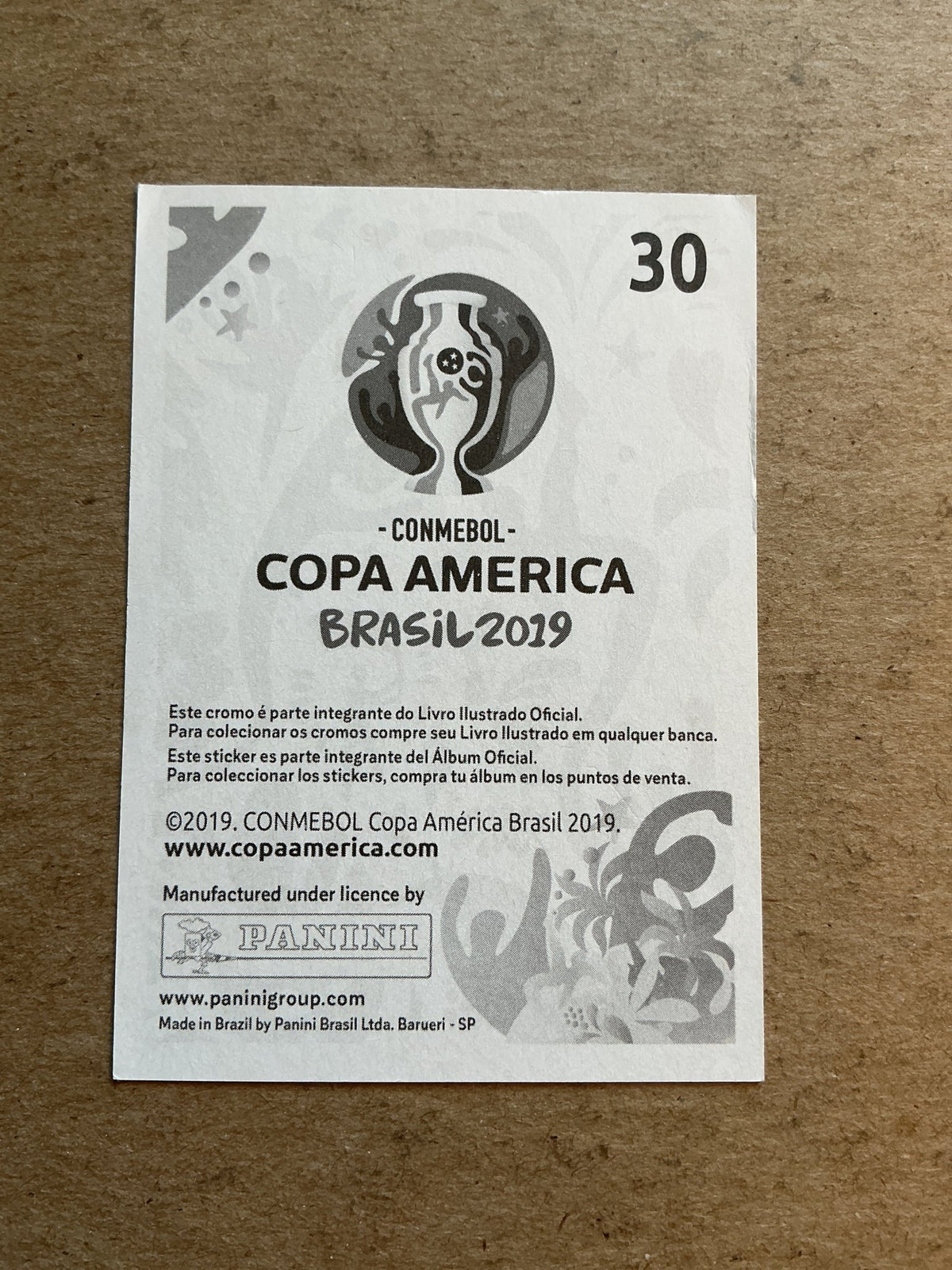 Fred, Brazil 🇧🇷 Copa America 2019 Panini hand signed - Autographs-World