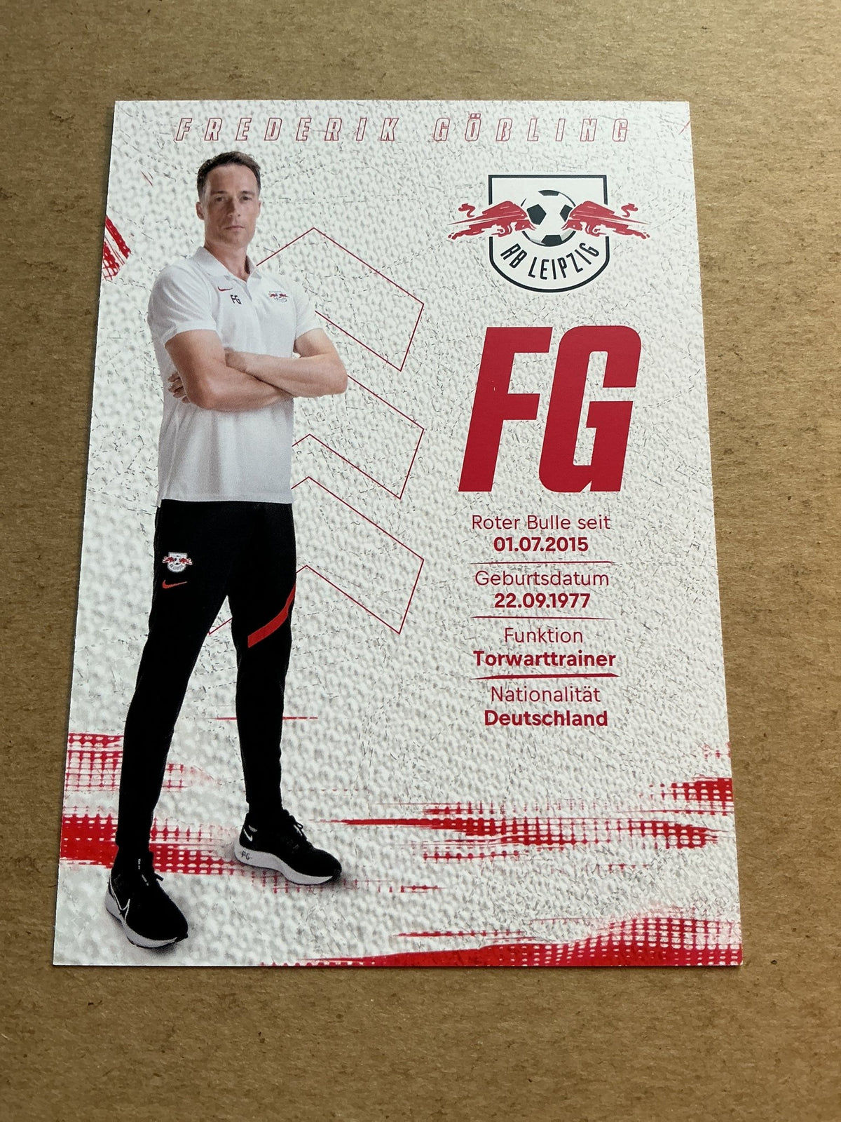 Frederik Gößling, Germany 🇩🇪 RB Leipzig 2021/22 hand signed - Autographs-World