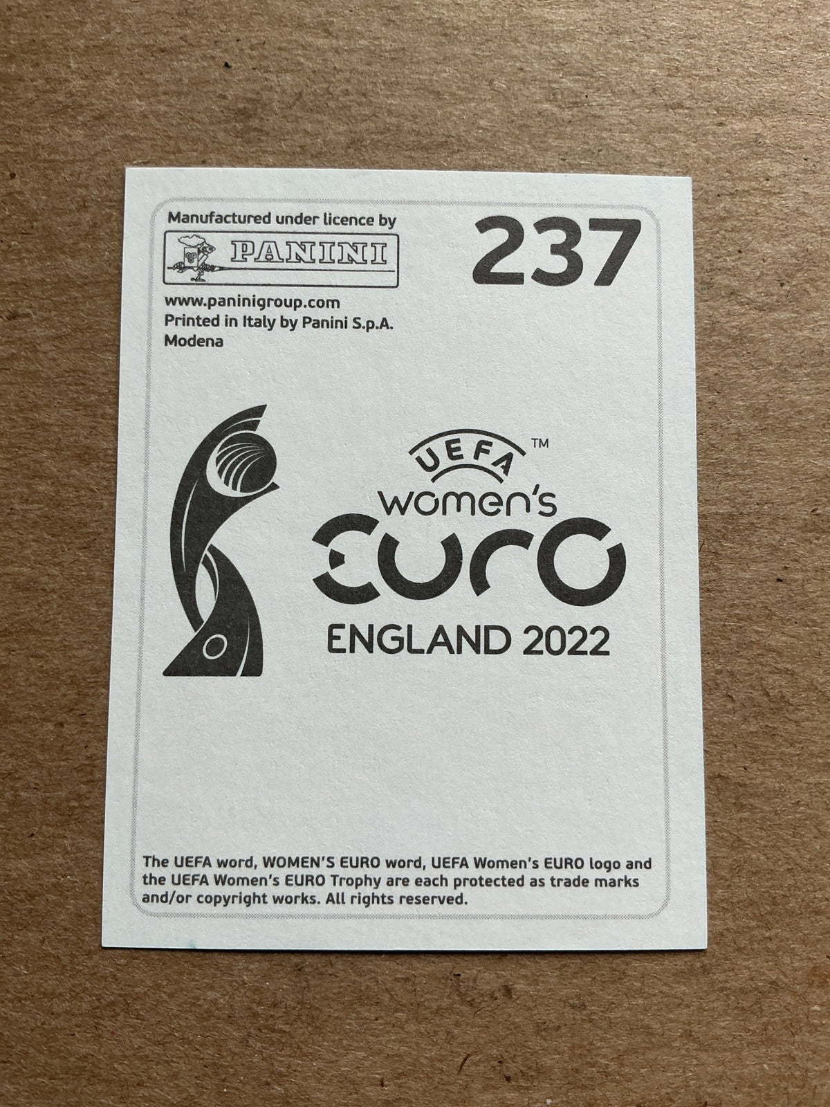 Fridolina Rolfö, Sweden 🇸🇪 UEFA Women’s Euro Cup 2022 Panini hand signed - Autographs-World