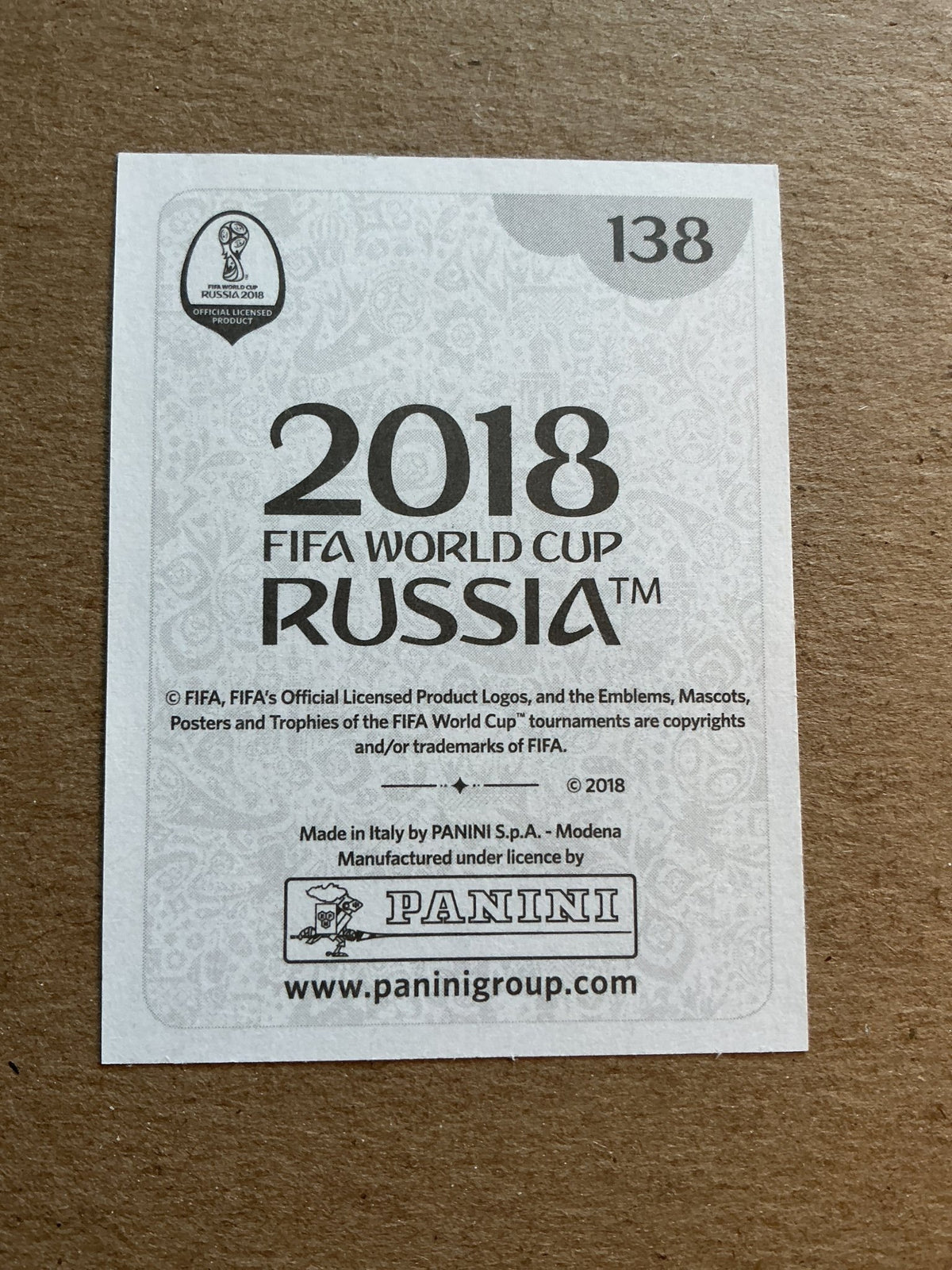 Gerard Piqué, Spain 🇪🇸 FIFA World Cup 2018 Panini hand signed - Autographs-World