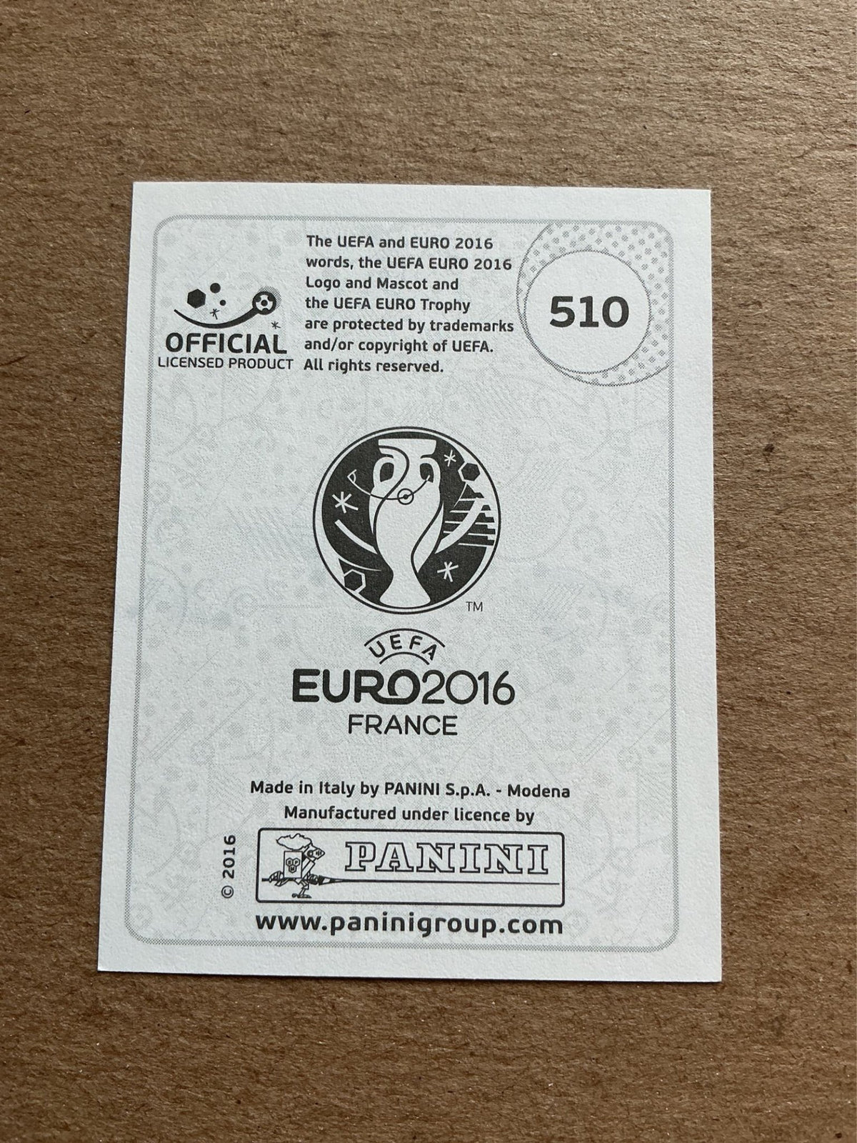 Giacomo Bonaventura, Italy 🇮🇹 UEFA Euro 2016 Panini hand signed - Autographs-World