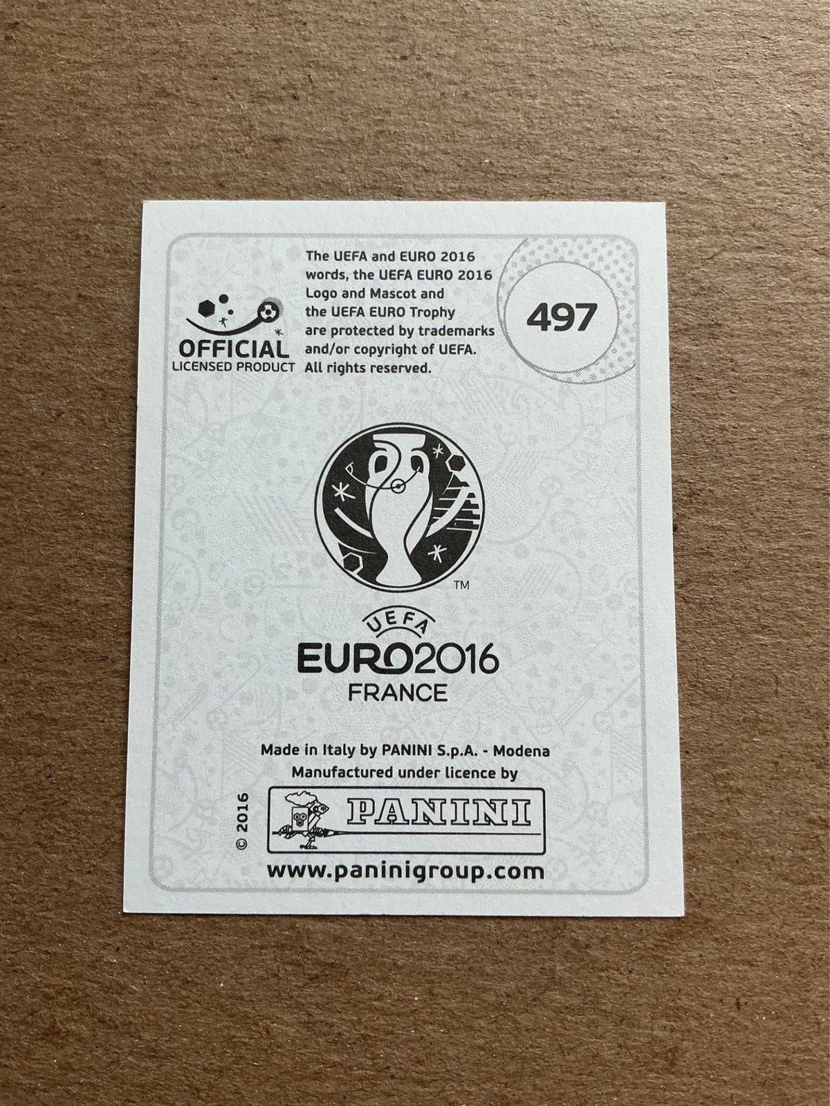 Gianluigi Buffon, Italy 🇮🇹 UEFA Euro 2016 Panini hand signed - Autographs-World