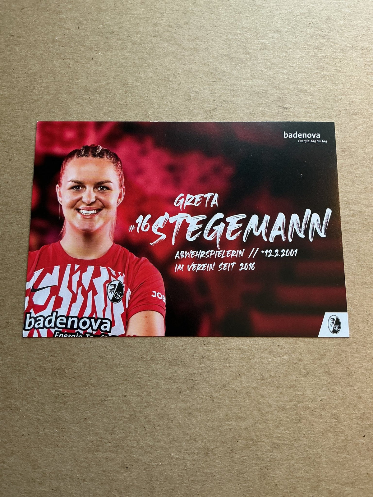 Greta Stegemann, Germany 🇩🇪 SC Freiburg 2023/24 hand signed - Autographs-World