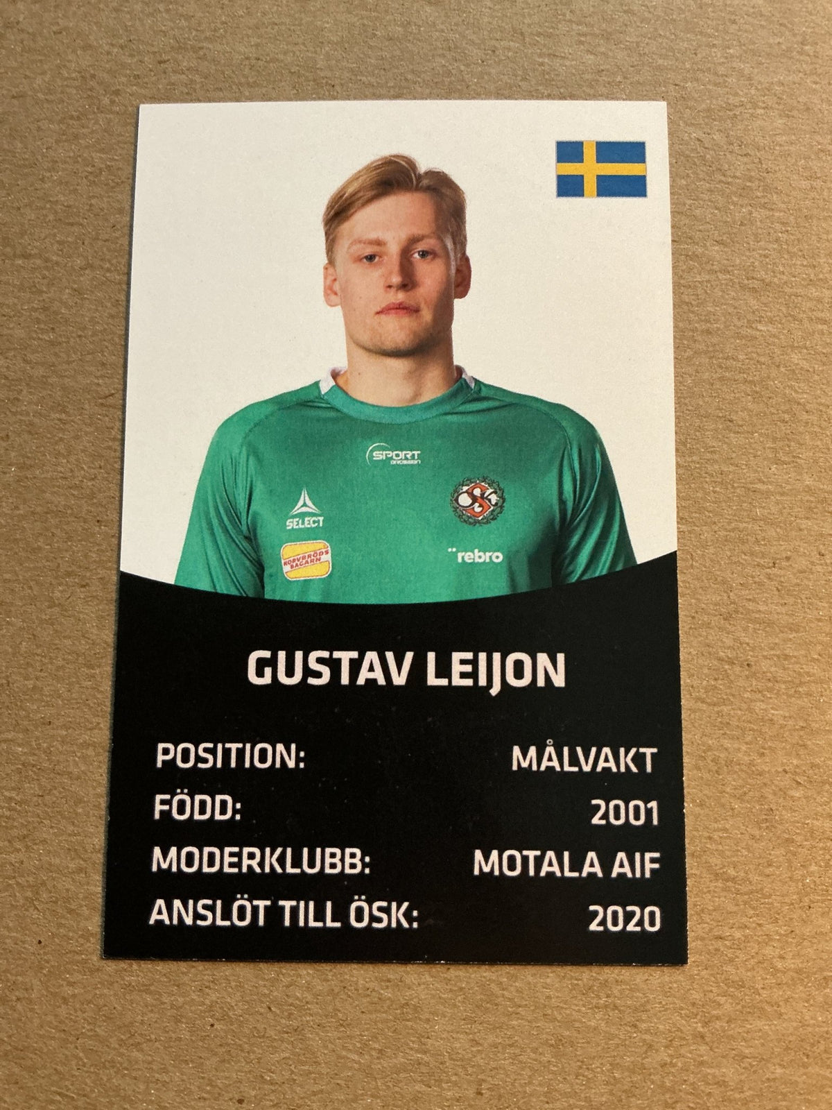 Gustav Leijon, Sweden 🇸🇪 Örebro SK 2021/22 hand signed - Autographs-World
