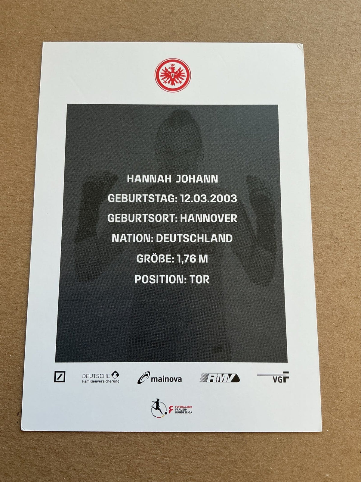 Hannah Johann, Germany 🇩🇪 Eintracht Frankfurt 2021/22 hand signed - Autographs-World
