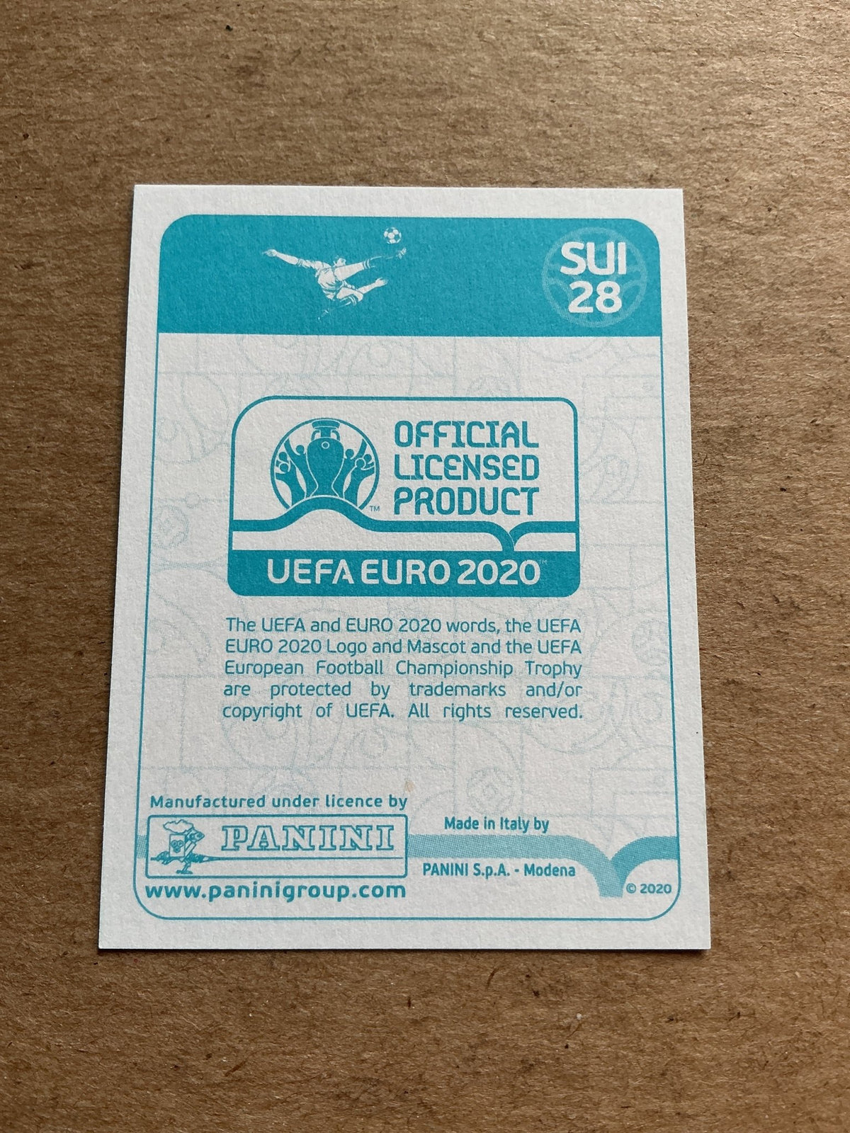 Haris Seferović, Switzerland 🇨🇭 UEFA Euro 2020 Panini hand signed - Autographs-World