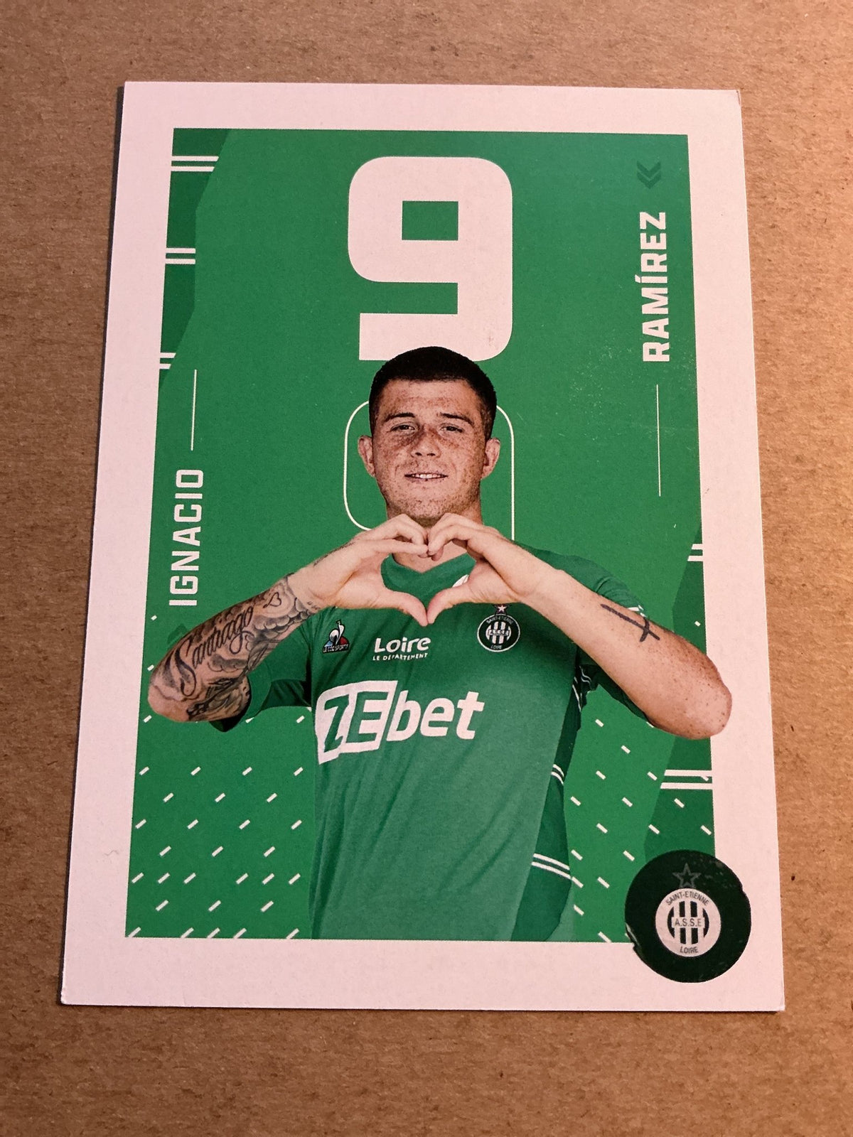 Ignacio Ramírez, Uruguay 🇺🇾 AS Saint-Étienne 2021/22 hand signed - Autographs-World