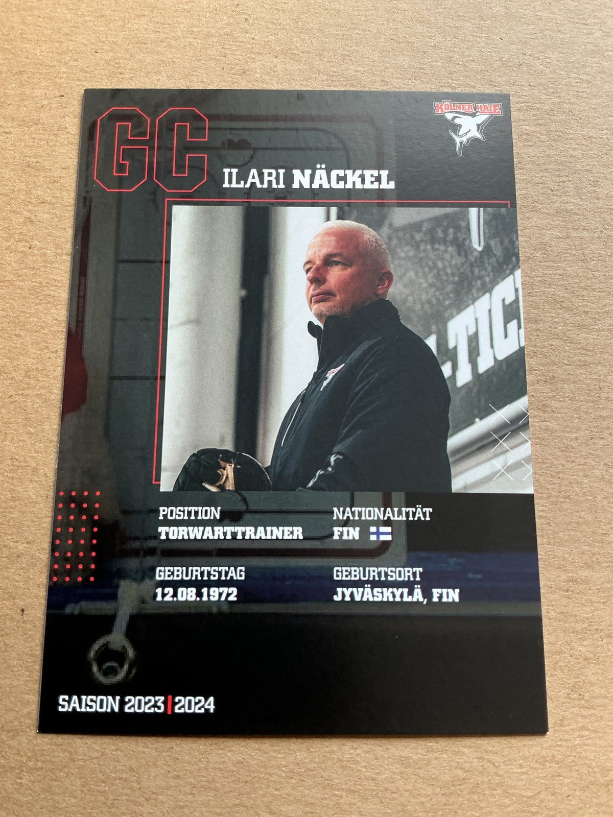 Ilari Näckel, Finland 🇫🇮 Kölner Haie 2023/24 hand signed - Autographs-World