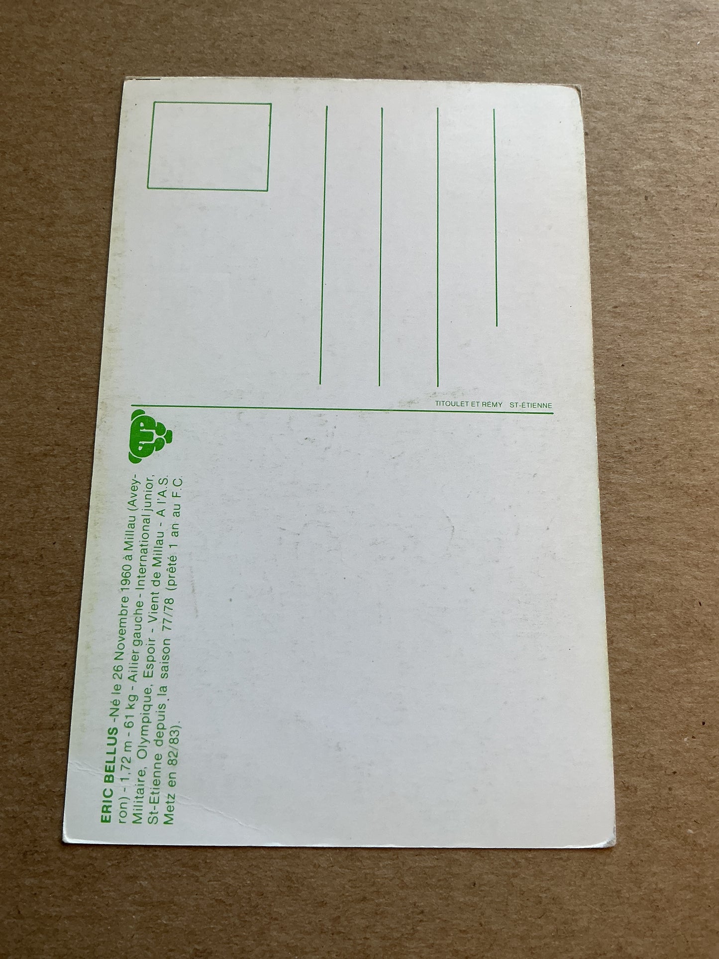 Eric Bellus, France π«π· AS Saint Etienne 1983/84 hand signed