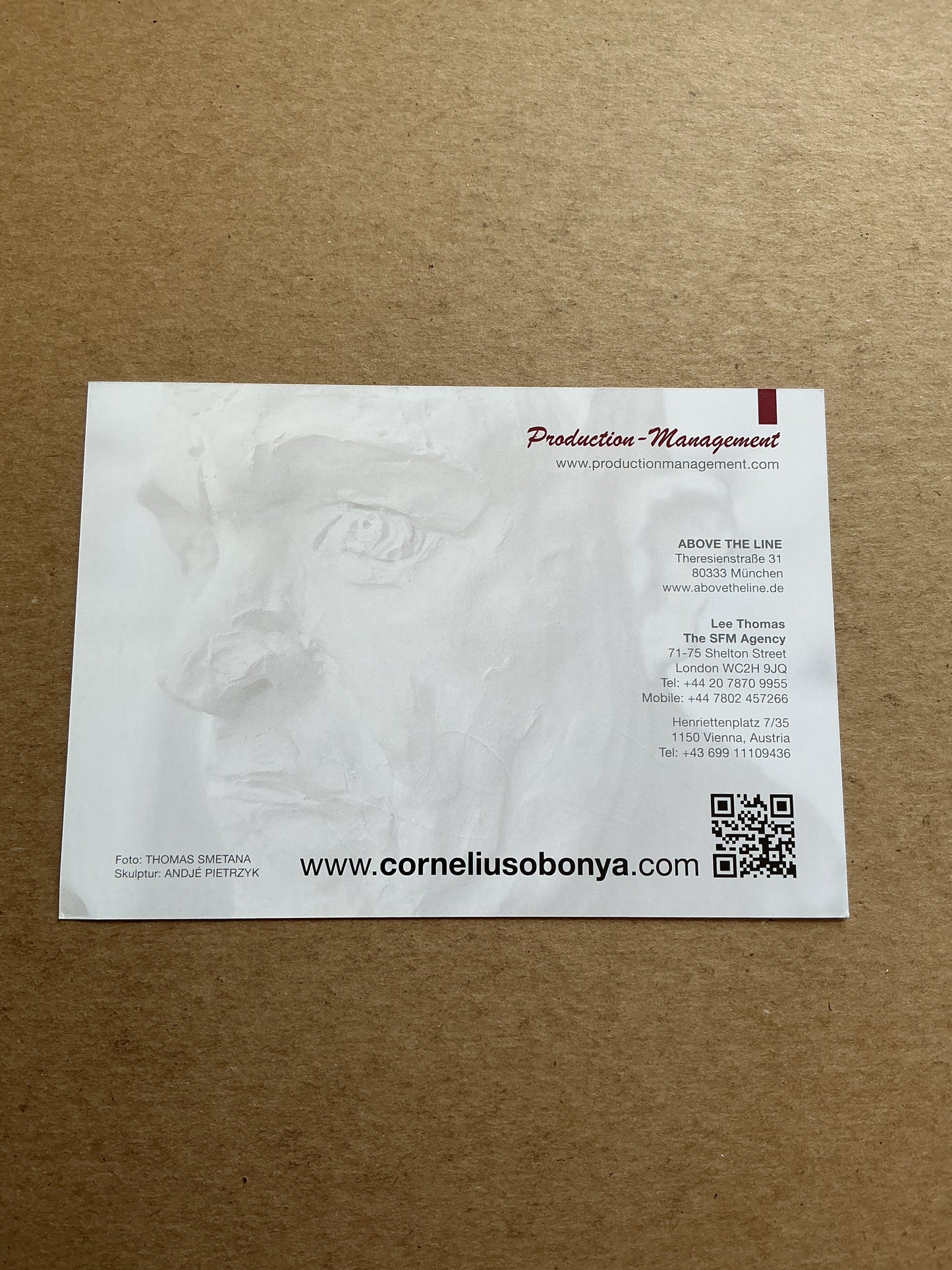 Cornelius Obonya, Austria ๐ฆ๐น Actor 2025 hand signed