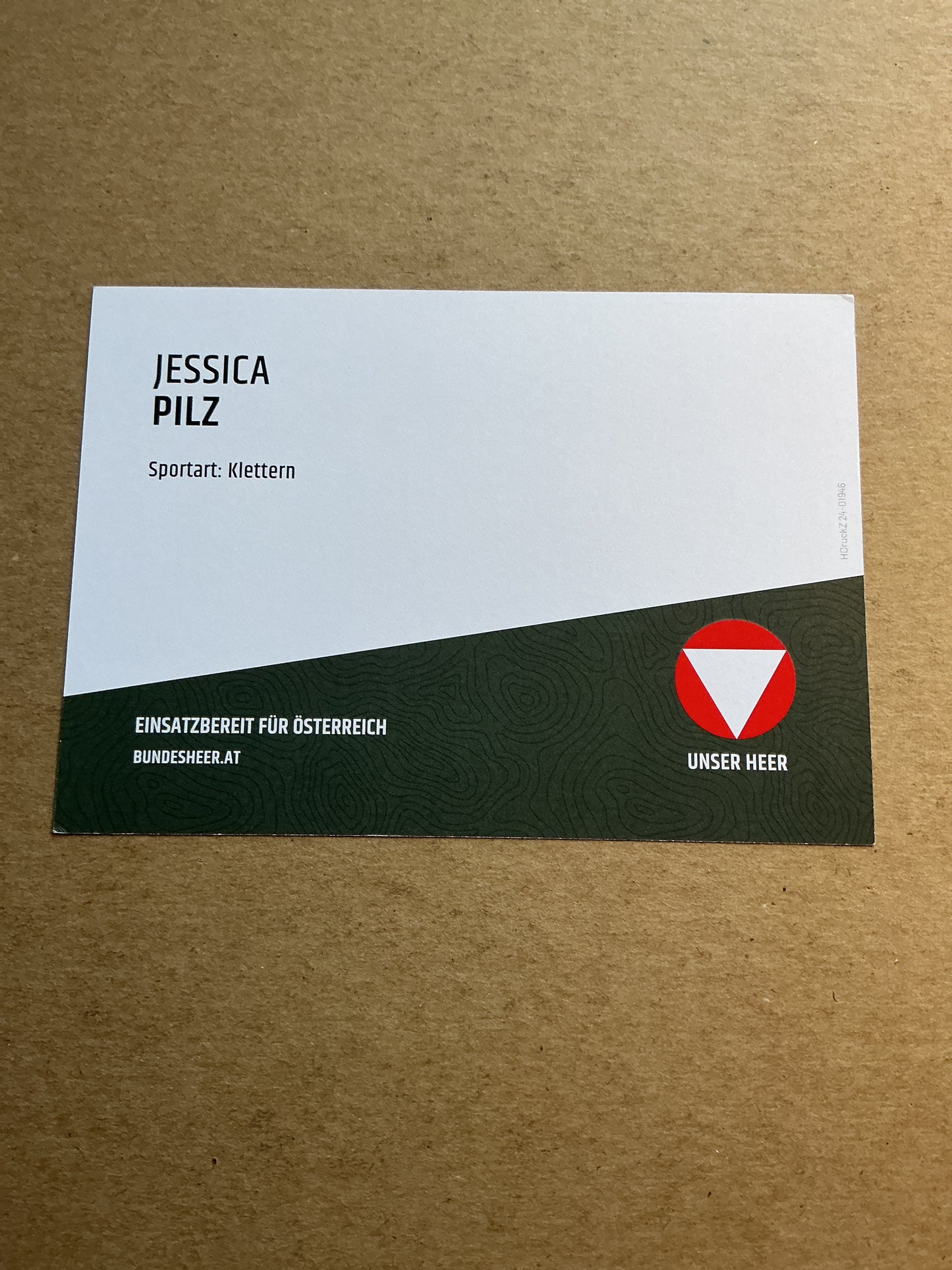 Jessica Pilz, Austria 🇦🇹 Sport Climbing Summer Olympics 2024 hand signed