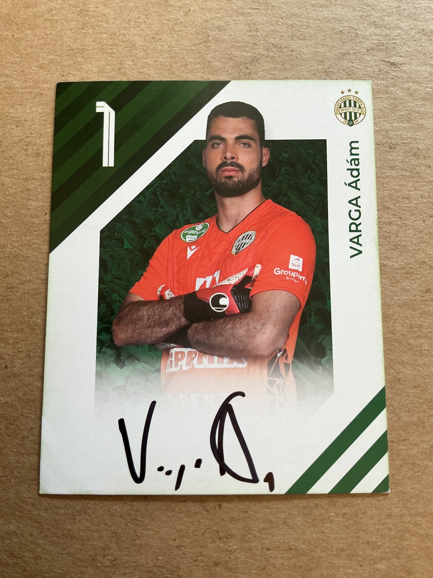 Adam Varga, Hungary 🇭🇺 Ferencvaros TC 2024/25 hand signed