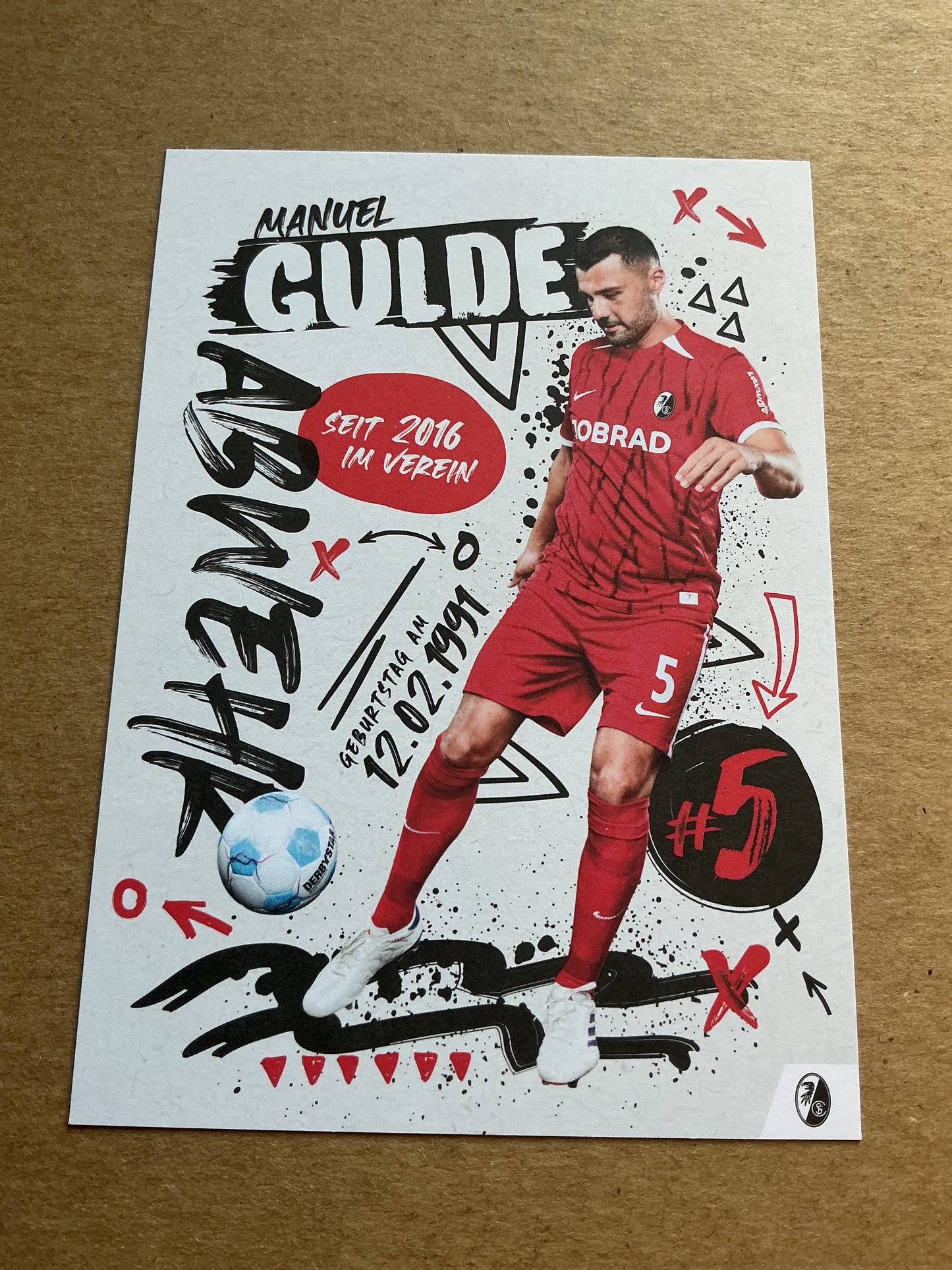 Manuel Gulde, Germany π©πͺ SC Freiburg 2024/25 hand signed