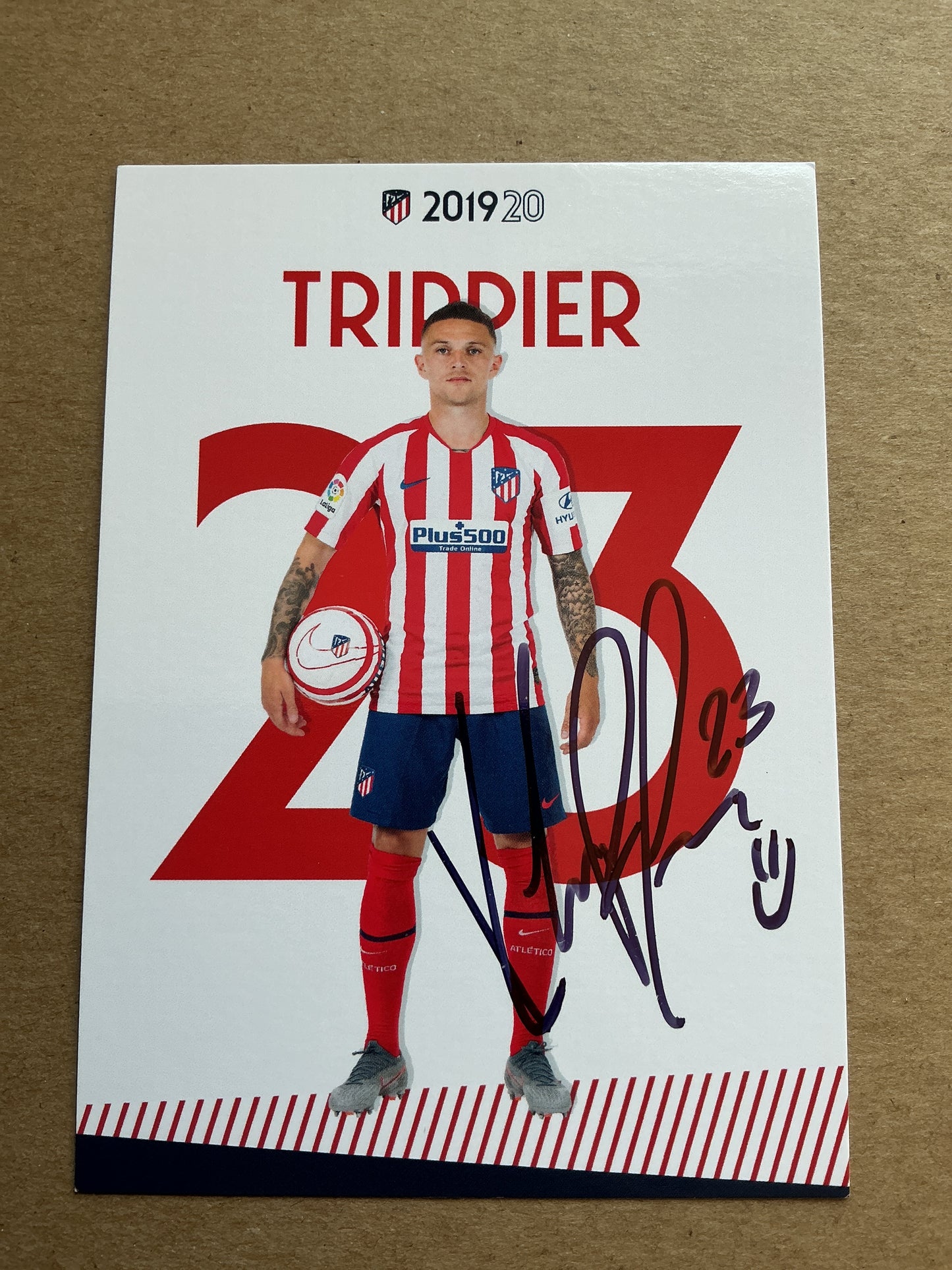 Kieran Trippier, England 🏴 Atletico Madrid 2019/20 hand signed