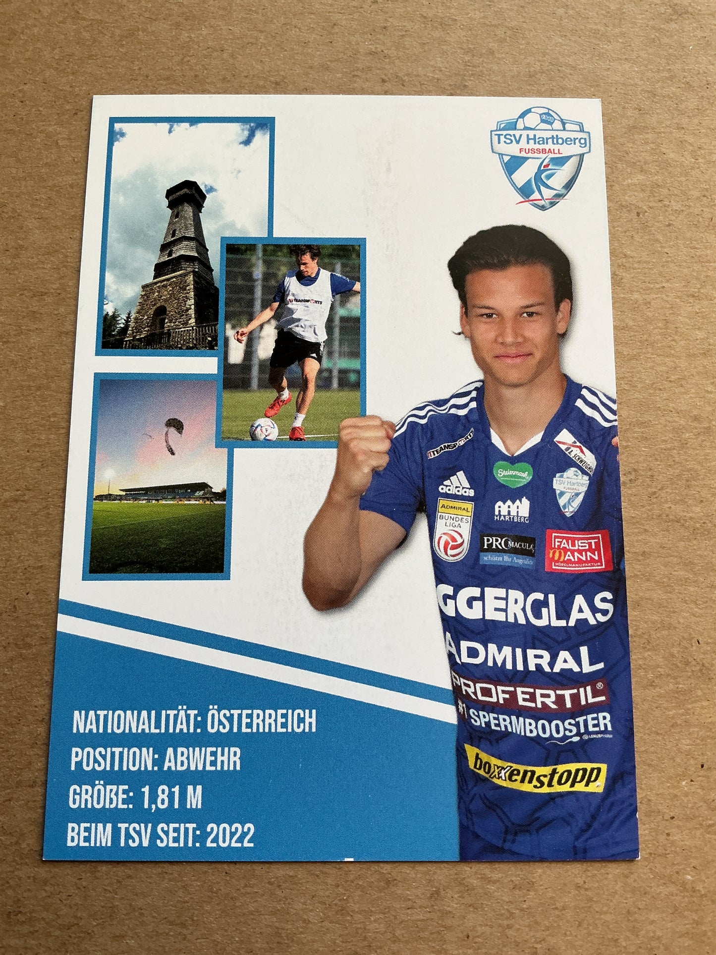Maximilian Sellinger, Austria 🇦🇹 TSV Hartberg 2022/23 hand signed