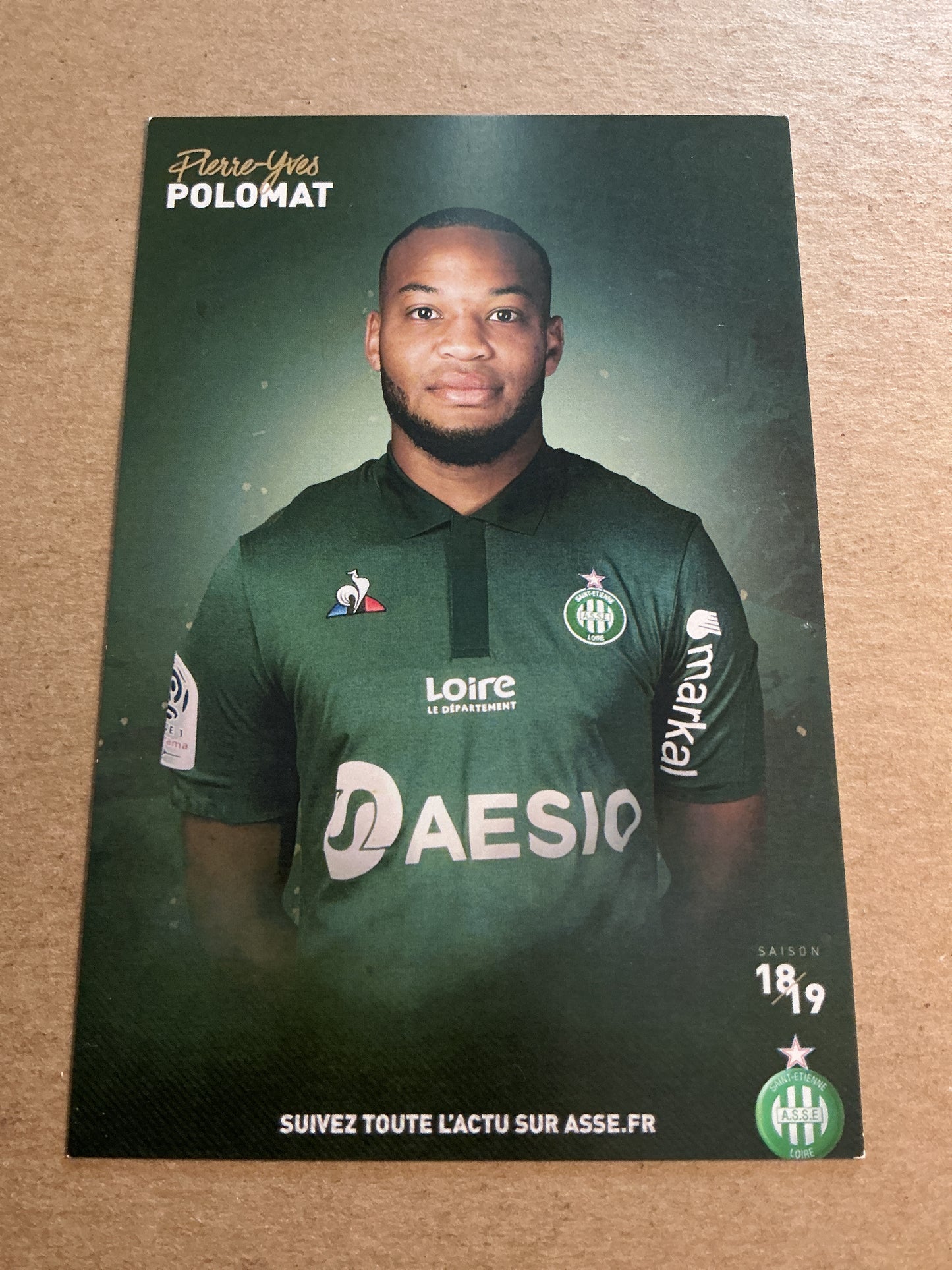 Pierre-Yves Polomat, France 🇫🇷 AS Saint-Etienne 2018/19 hand signed