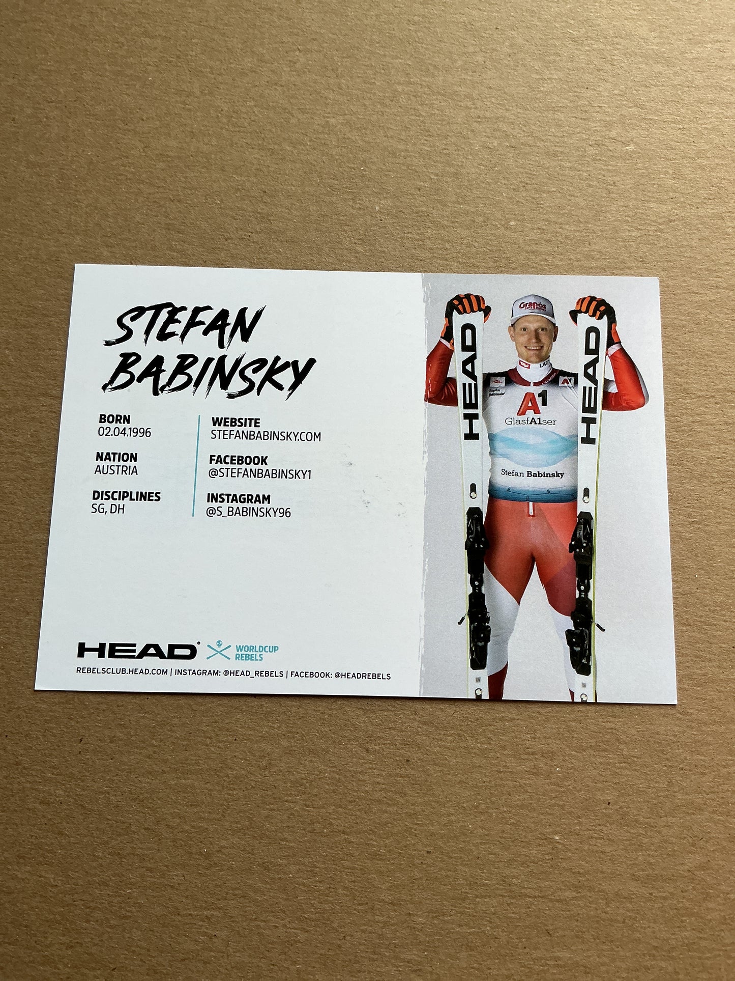 Stefan Babinsky, Austria 🇦🇹 Alpine Winter Sports 2024/25 hand signed
