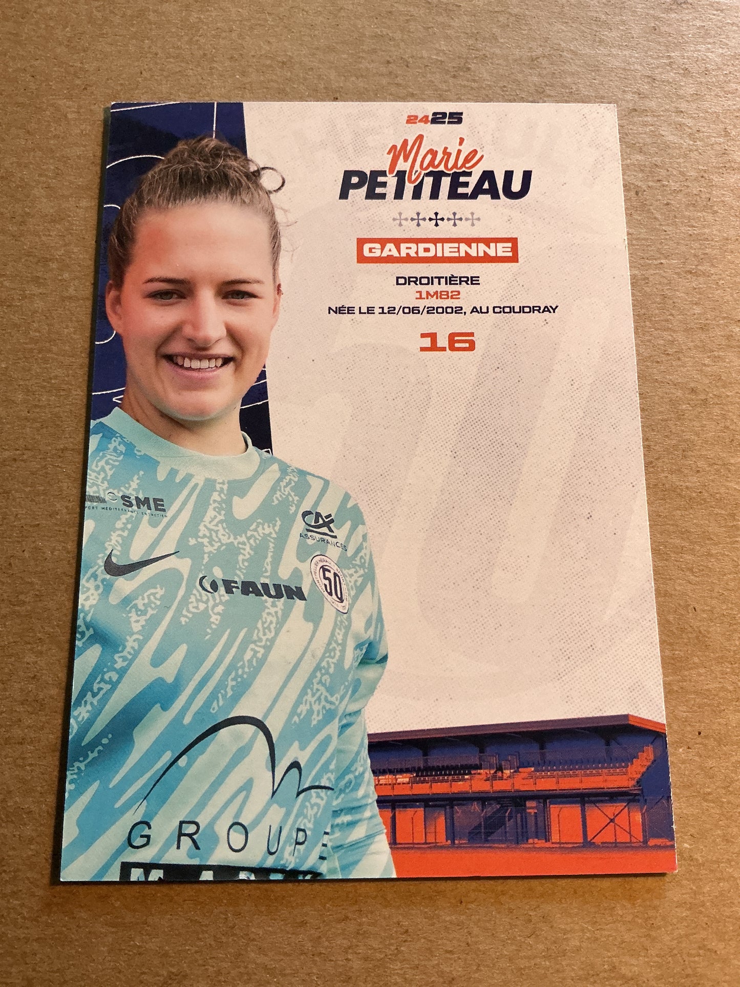 Marie Petiteau, France 🇫🇷 Montpellier HSC 2024/25 hand signed