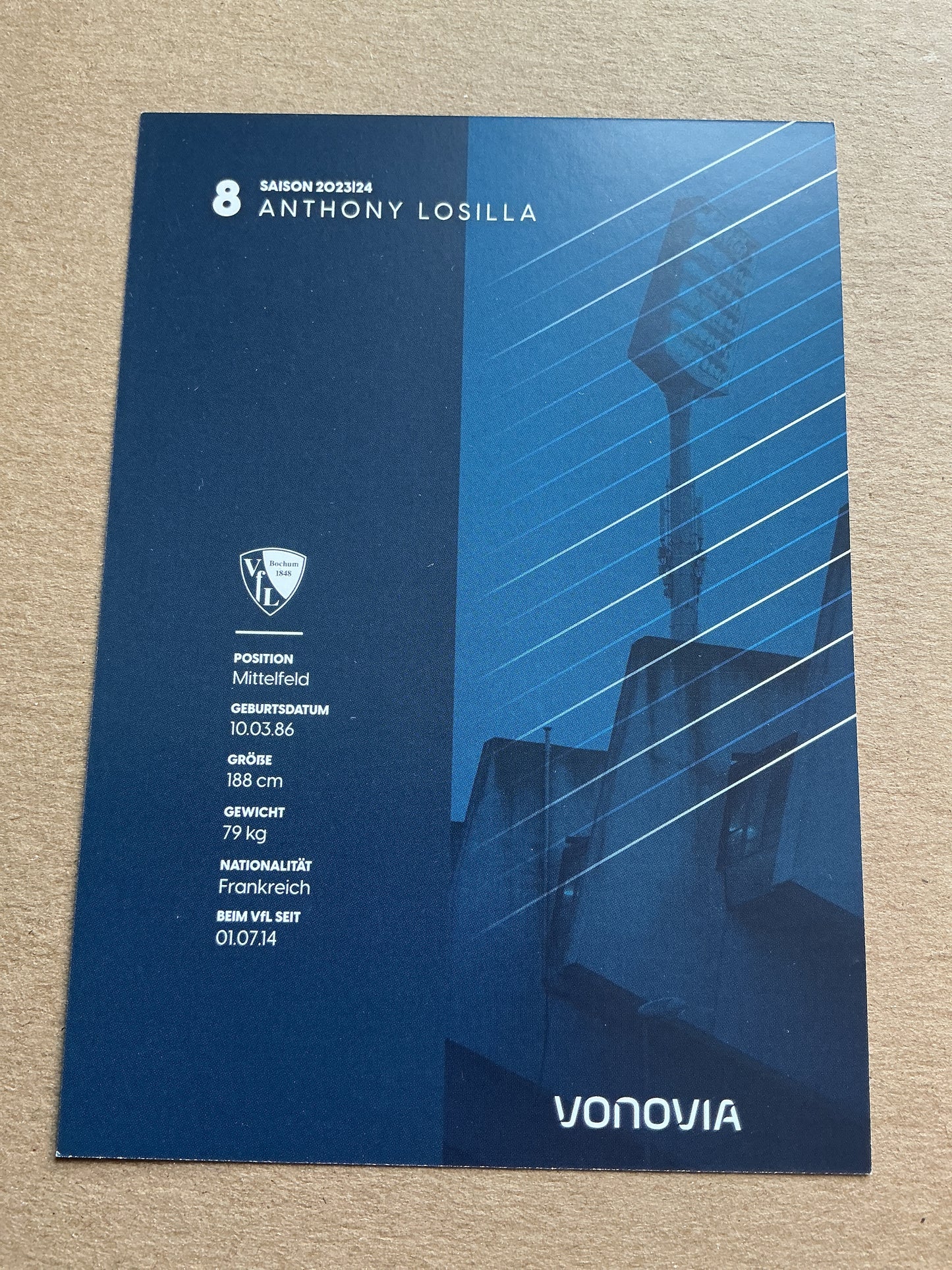 Anthony Losilla, France 🇫🇷 VfL Bochum 2023/24 hand signed