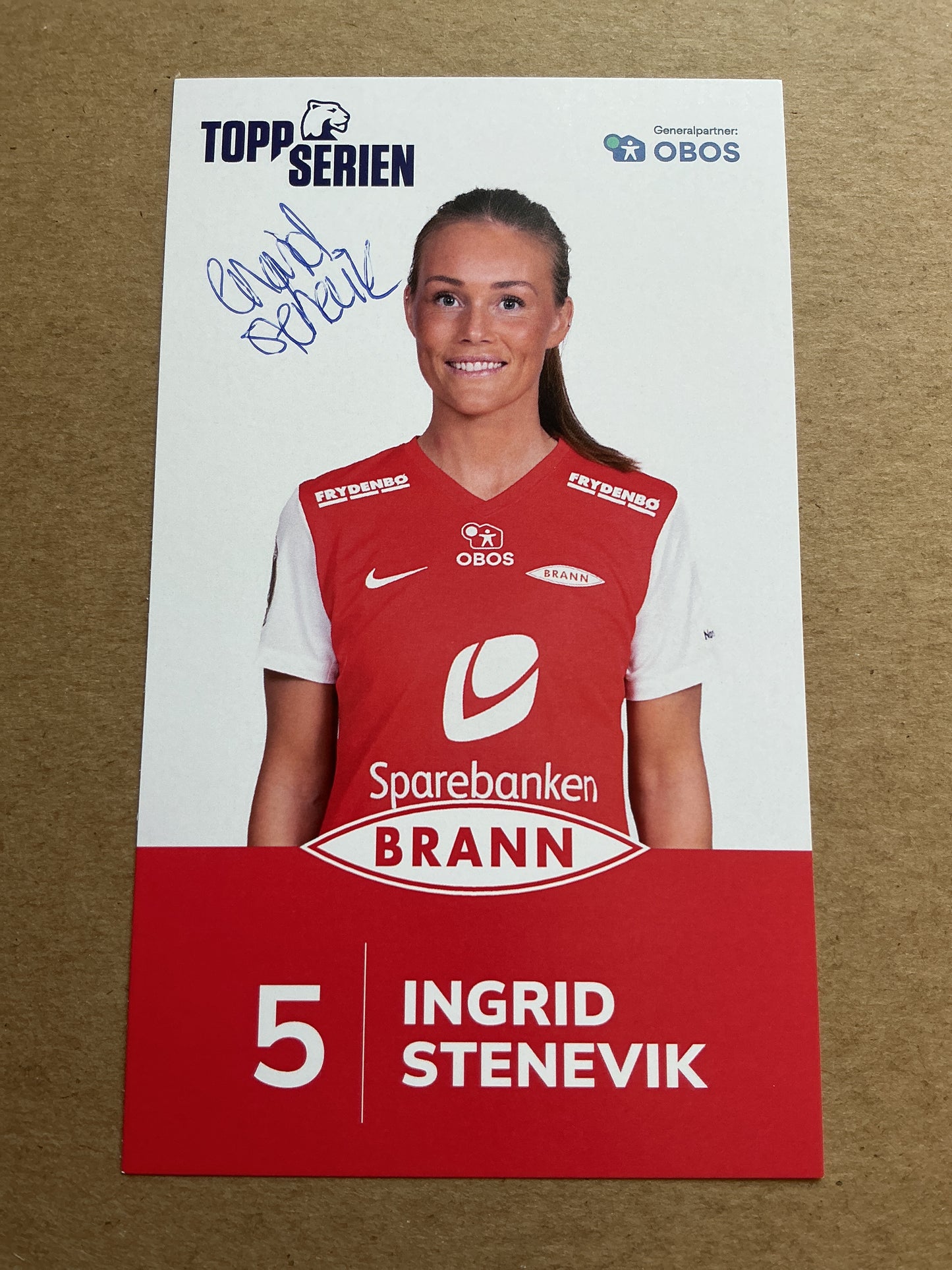 Ingrid Stenevik, Norway 🇳🇴 SK Brann 2023/24 hand signed