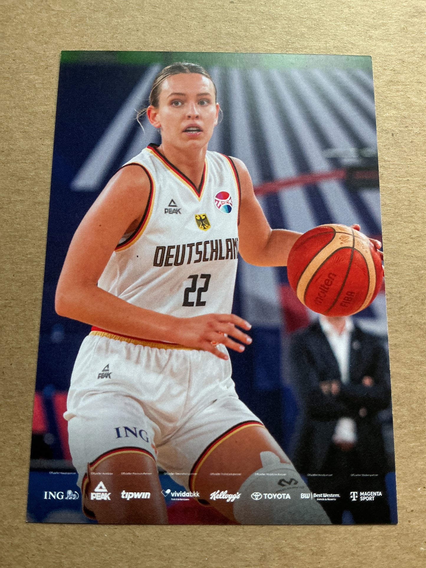 Emily Bessoir, Germany 🇩🇪 Basketball Olympics 2024 hand signed