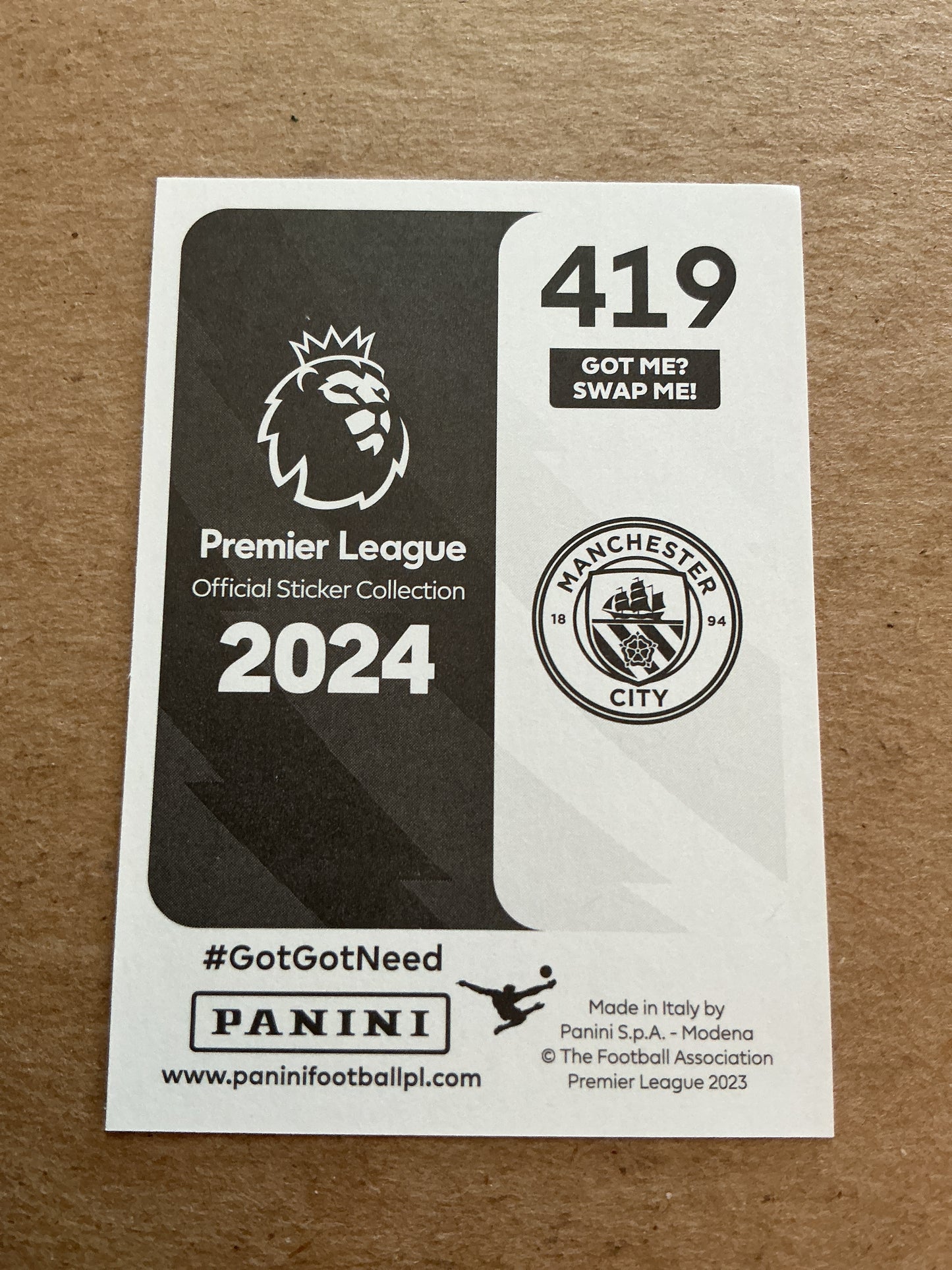 Jeremy Doku, Belgium 🇧🇪 Manchester City 2024 Panini hand signed